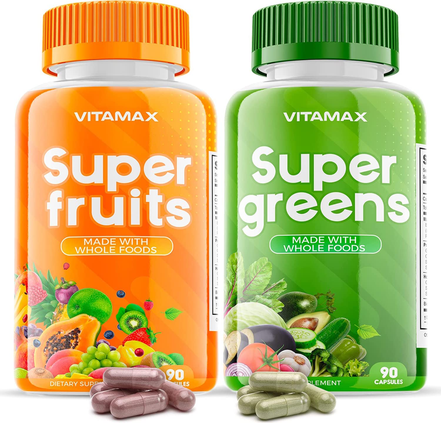 Foto 2 pulgar | Suplemento Vitamax Super Fruit And Vegetable 90 Cápsulas - Venta Internacional.