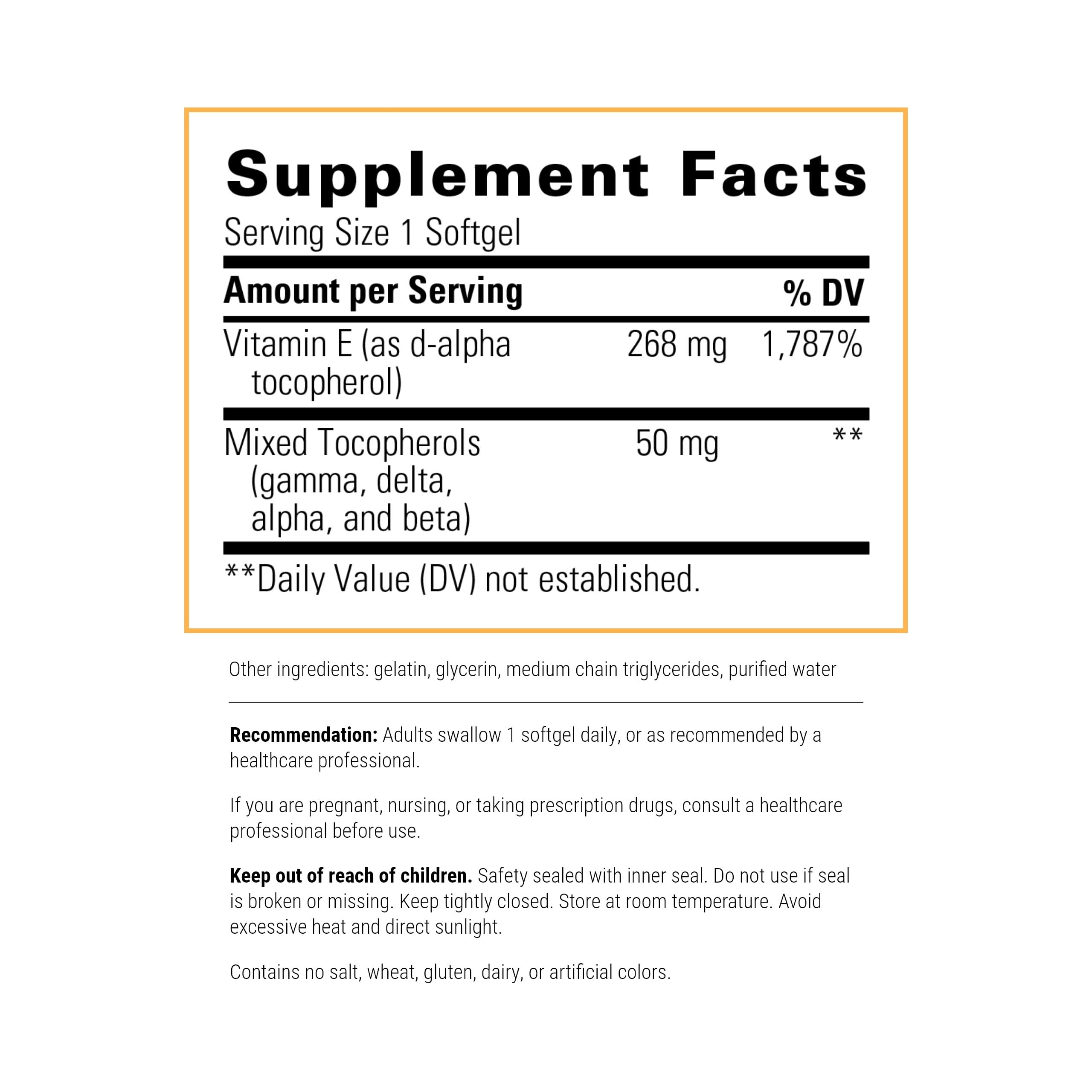 Foto 3 pulgar | Suplemento De Terapia Integral Con Vitamina E, 60 Cápsulas Blandas - Venta Internacional.