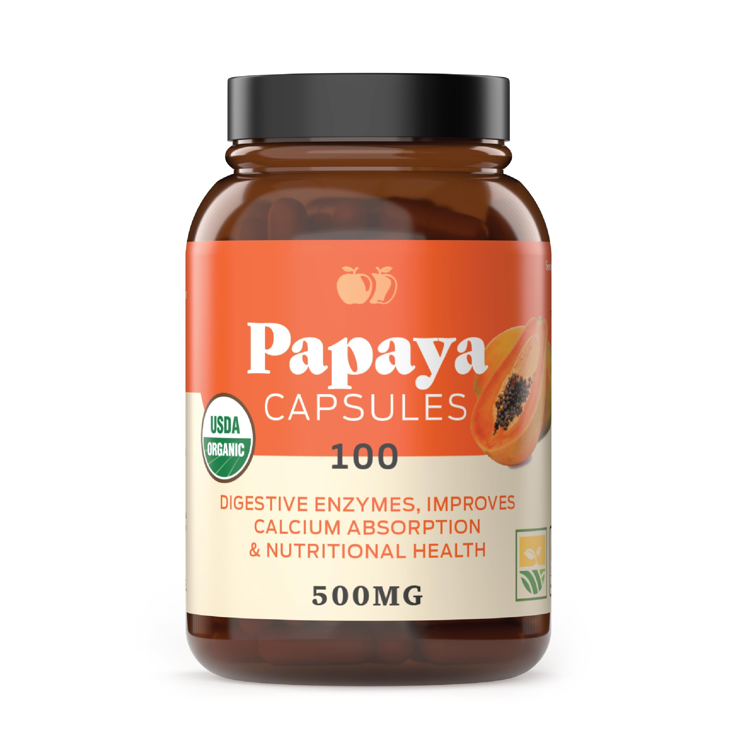Foto 2 pulgar | Complementa La Enzima Orgánica De Papaya De Complete Natural Products - Venta Internacional.