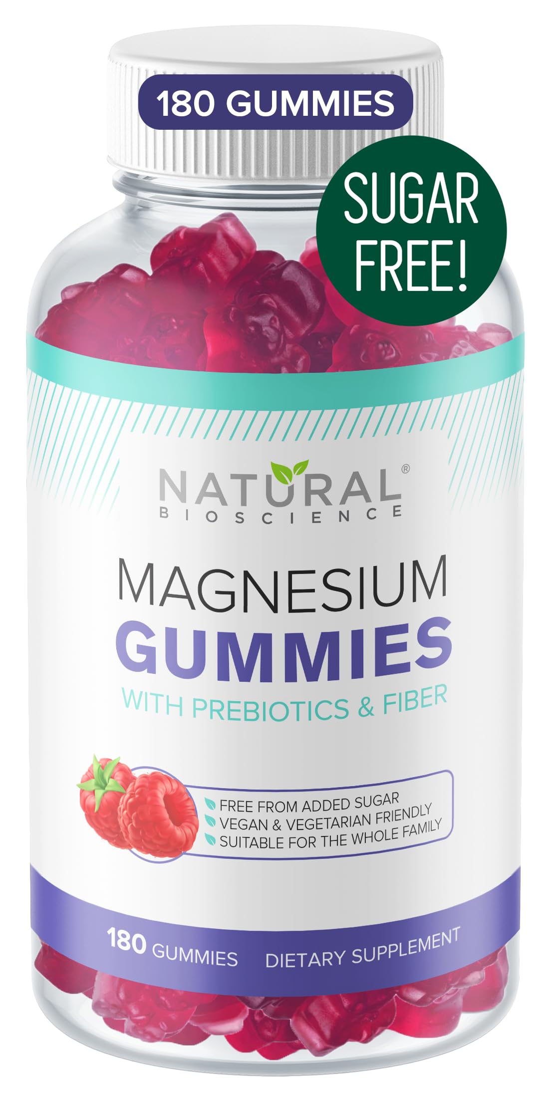 Foto 2 pulgar | Gomitas De Magnesio Natural Bioscience Sin Azúcar, Veganas, 100 Mg - Venta Internacional.