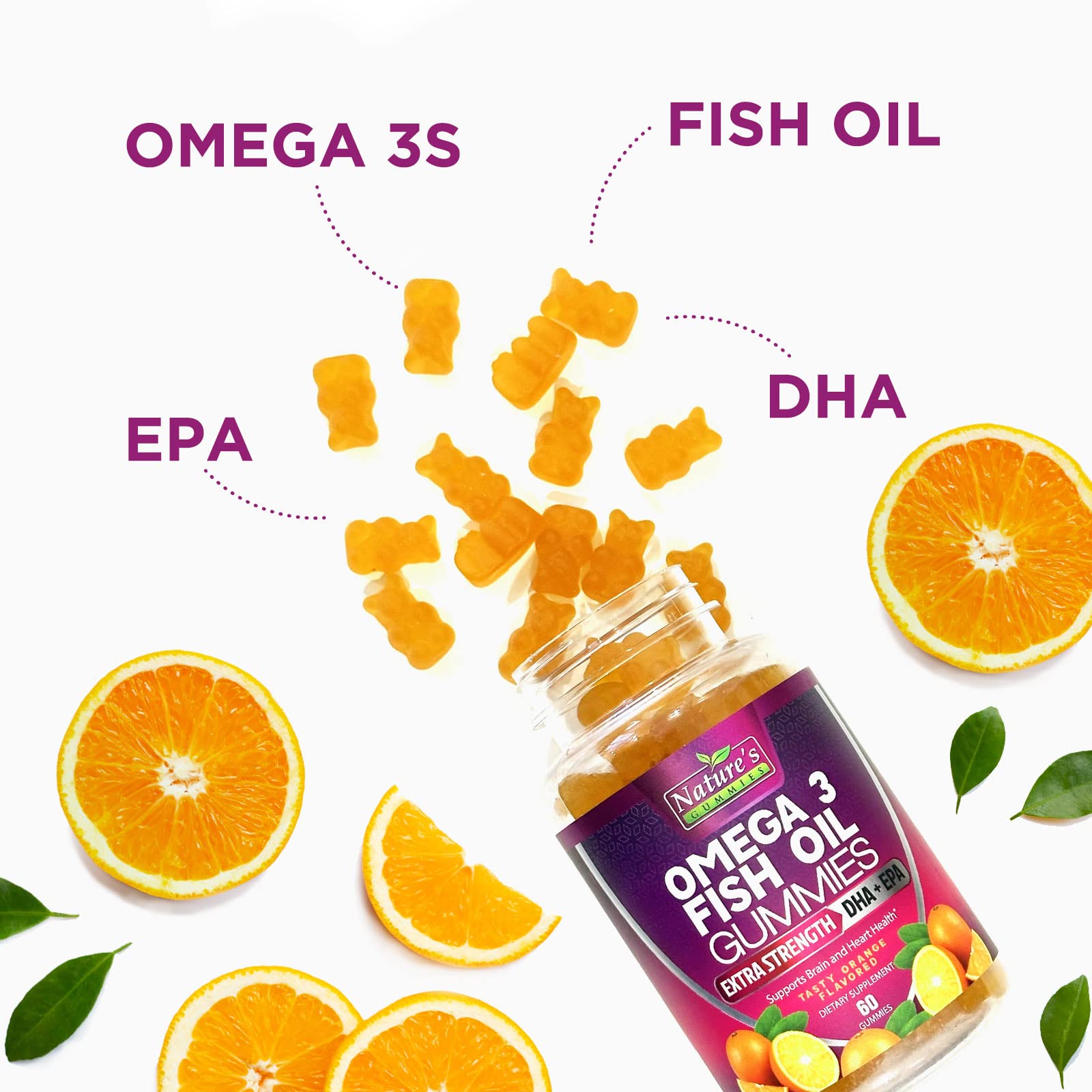 Foto 4 pulgar | Complementa Las Gomitas De Aceite De Pescado Omega 3 De Nature's Nutrition - Venta Internacional.