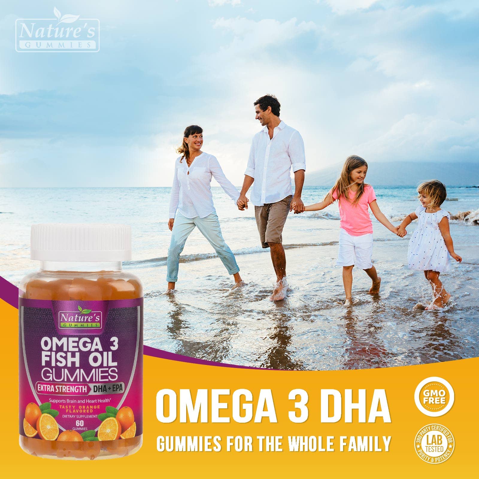 Foto 7 pulgar | Complementa Las Gomitas De Aceite De Pescado Omega 3 De Nature's Nutrition - Venta Internacional.