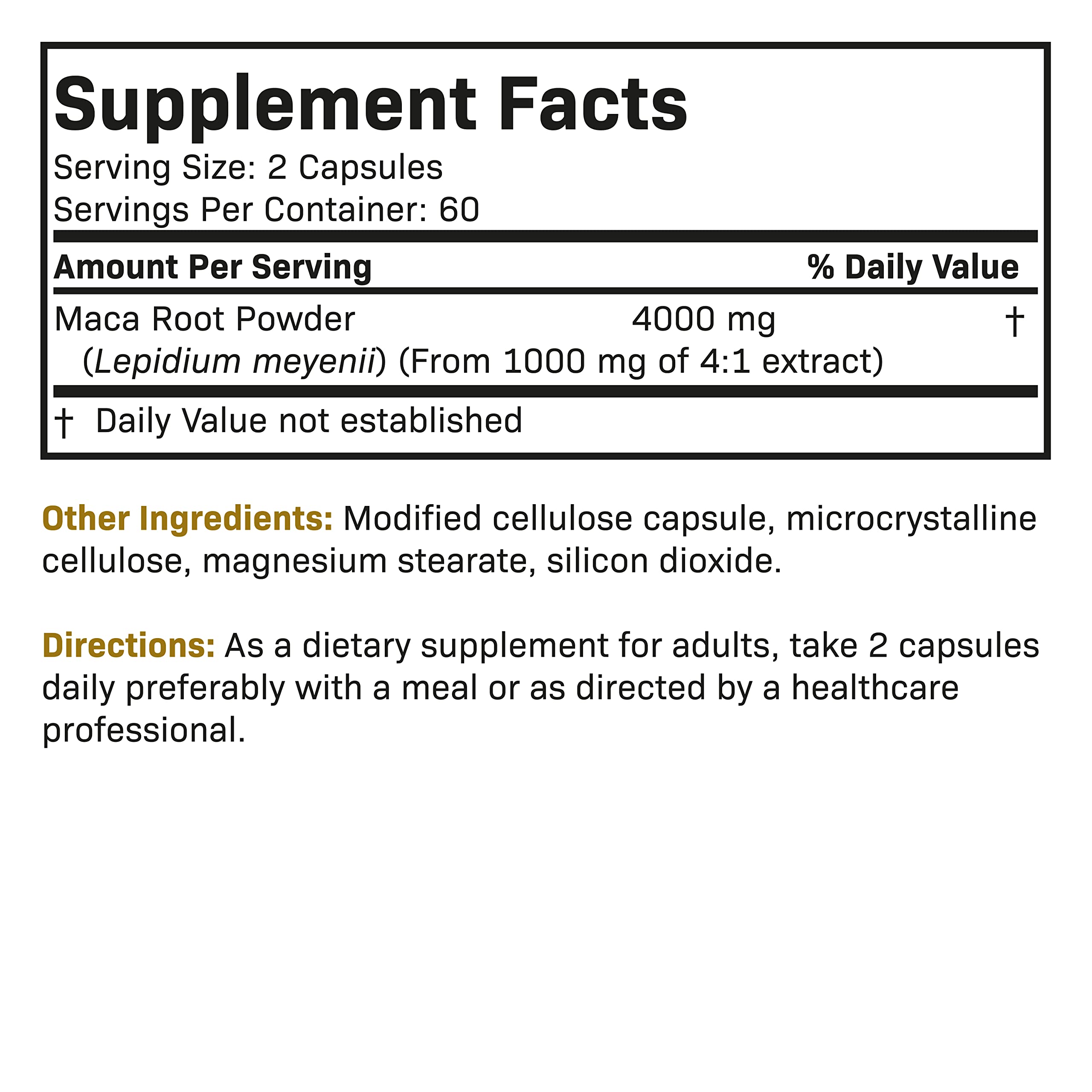 Foto 8 pulgar | Suplemento Futurebiotics De Raíz De Maca 4000 Mg 120 Cápsulas - Venta Internacional.