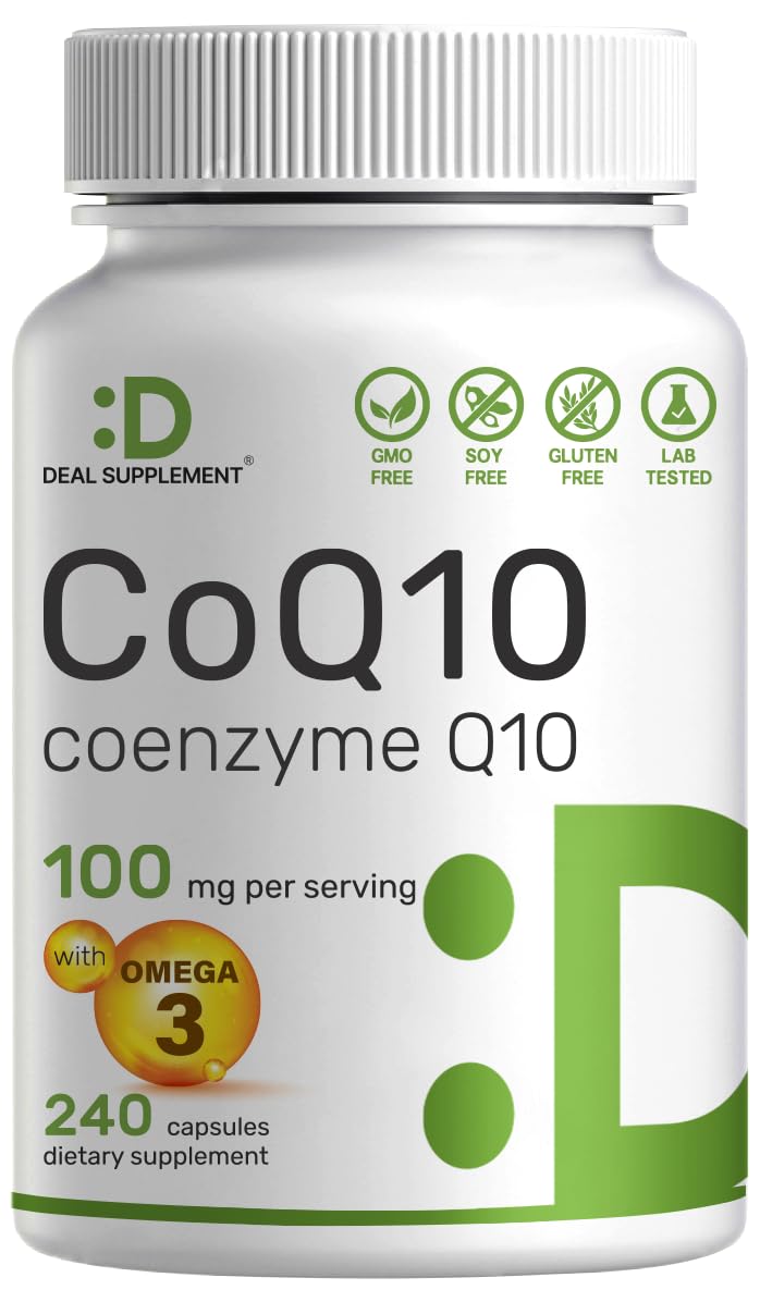 Foto 2 pulgar | Oferta De Suplementos: Suplemento De Coq10, 100 Mg Con Omega 3, 240 Cápsulas - Venta Internacional.