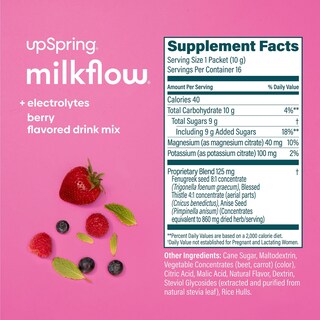 Foto 2 | Suplemento Y Bebida, Mezcla Upspring Milkflow, Electrolito Y Fenogreco - Venta Internacional.