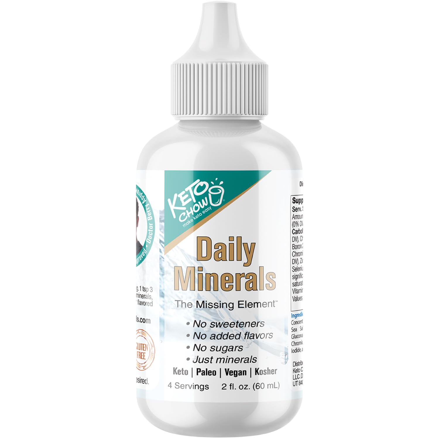 Foto 2 pulgar | Equilibrio Electrolítico Diario Mineral Drops Keto Chow, 60 Ml - Venta Internacional.