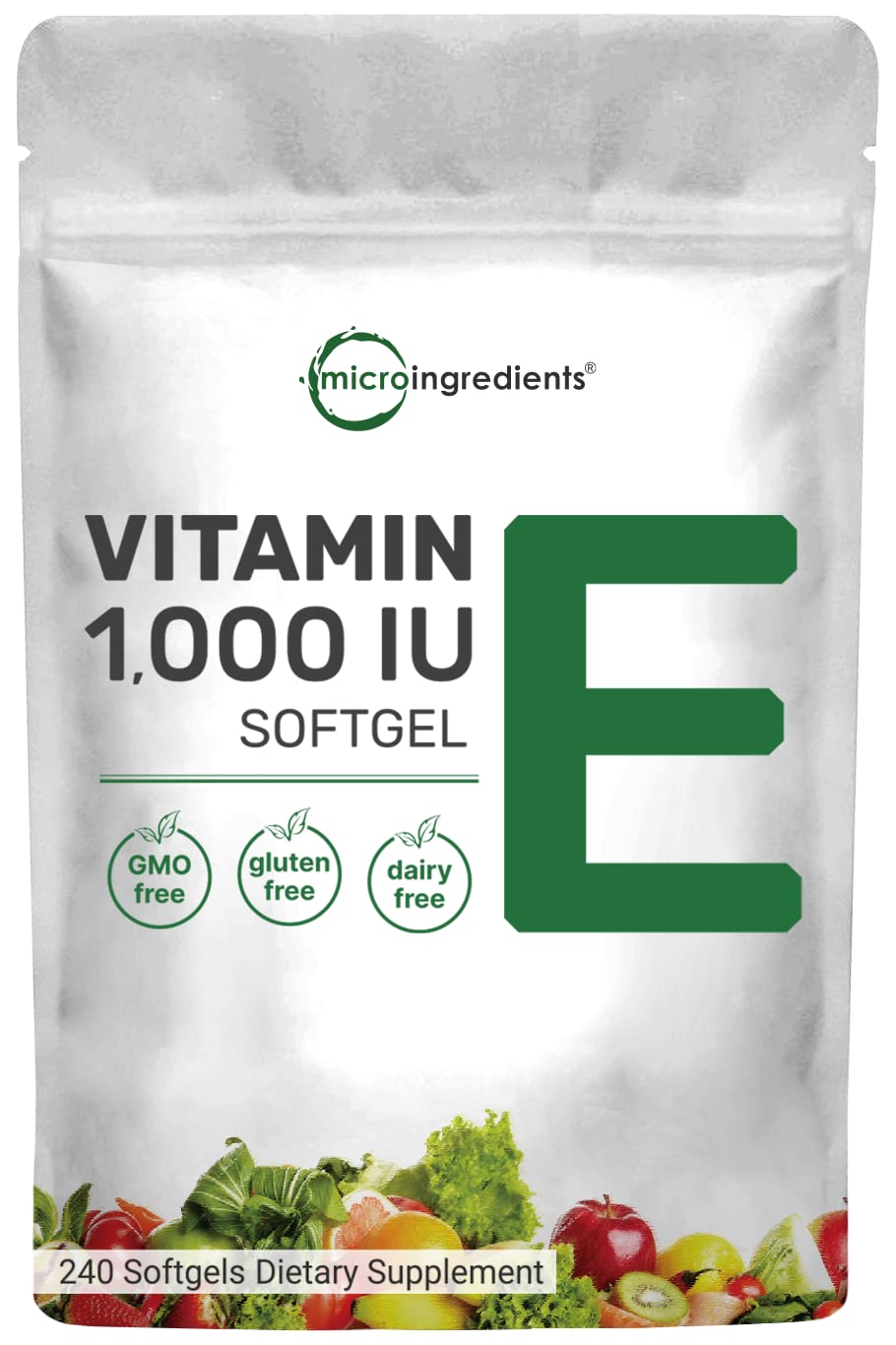 Foto 2 pulgar | Suplementos, Microingredientes, Vitamina E, 1000 Ui, 240 Cápsulas Blandas - Venta Internacional.