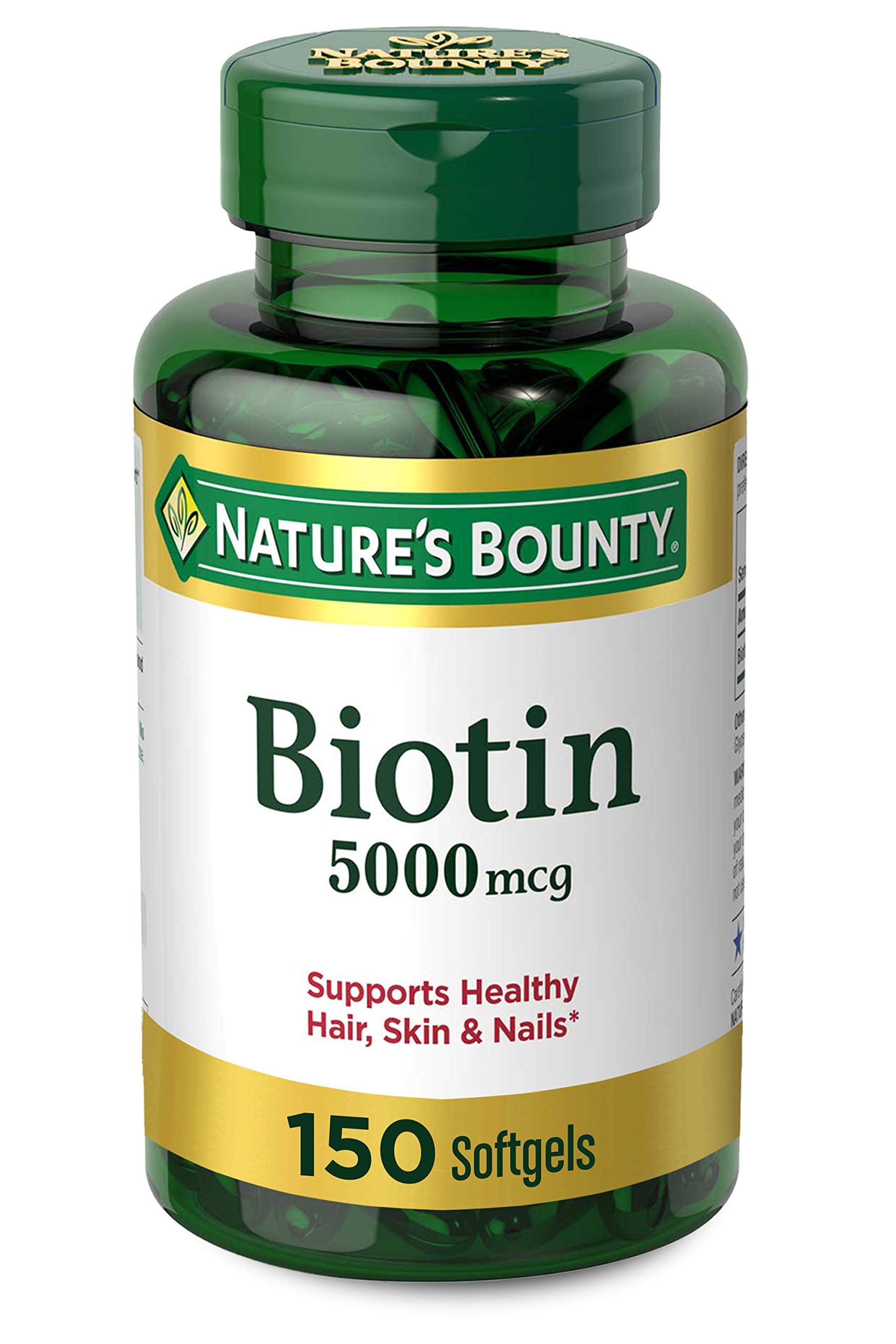 Foto 2 pulgar | Suplemento Vitamínico Nature's Bounty Biotin 5000 Mcg 150 Cápsulas Blandas - Venta Internacional.