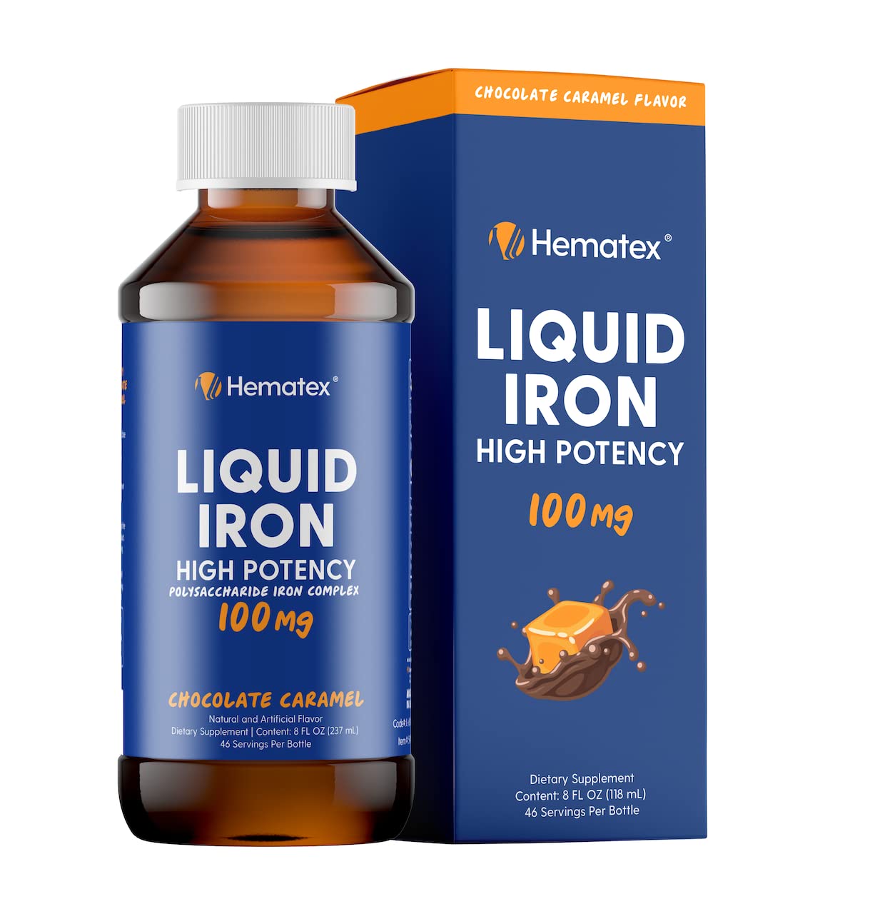 Foto 2 pulgar | Suplementos De Hierro Hematex High Potency Liquid 100 Mg Para Hombres - Venta Internacional.