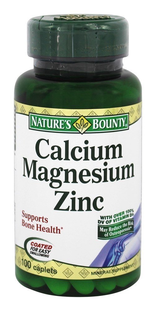 Foto 2 pulgar | Suplemento Nature's Bounty De Calcio, Magnesio Y Zinc 200 Comprimidos - Venta Internacional.