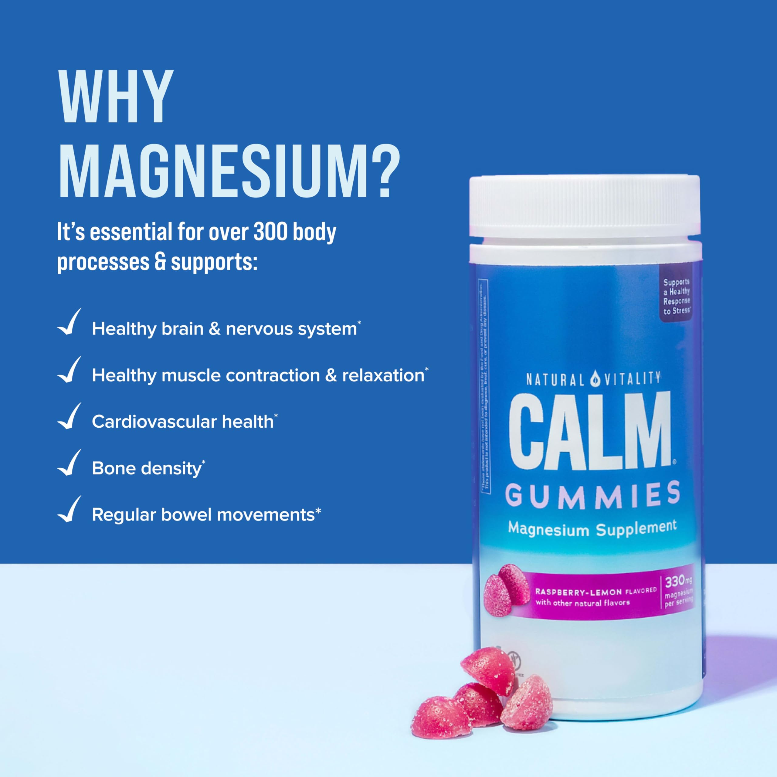 Foto 7 | Suplemento: Gomitas De Citrato De Magnesio Natural Vitality Calm - Venta Internacional.