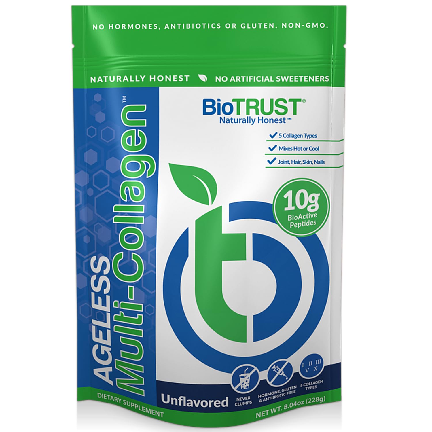Foto 2 pulgar | Colágeno En Polvo Biotrust Ageless Multi, 5 Tipos, 10 G De Proteína - Venta Internacional.