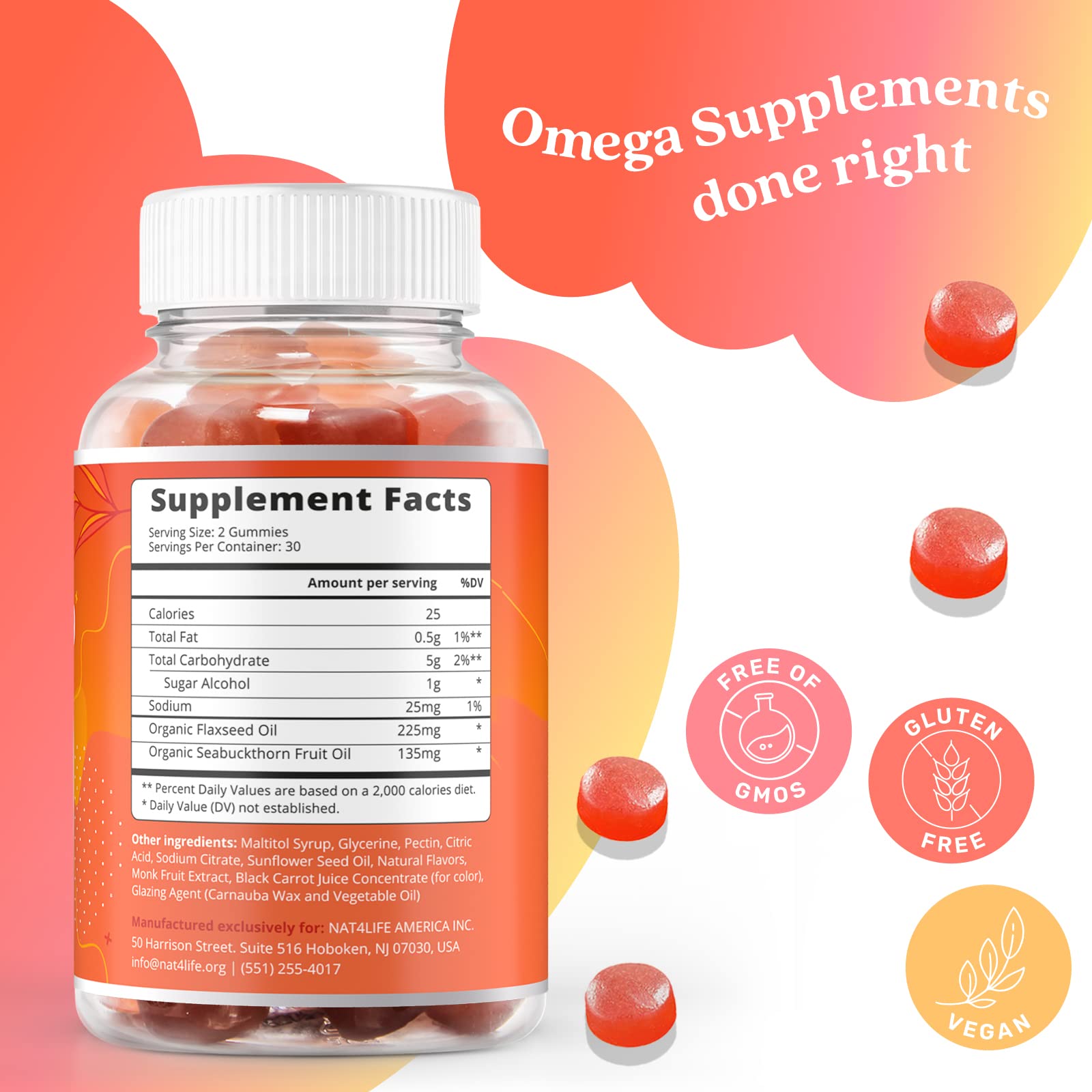 Foto 3 pulgar | Gomitas Orgánicas Omega 3 De Supplement Belive, 60 Unidades - Venta Internacional.