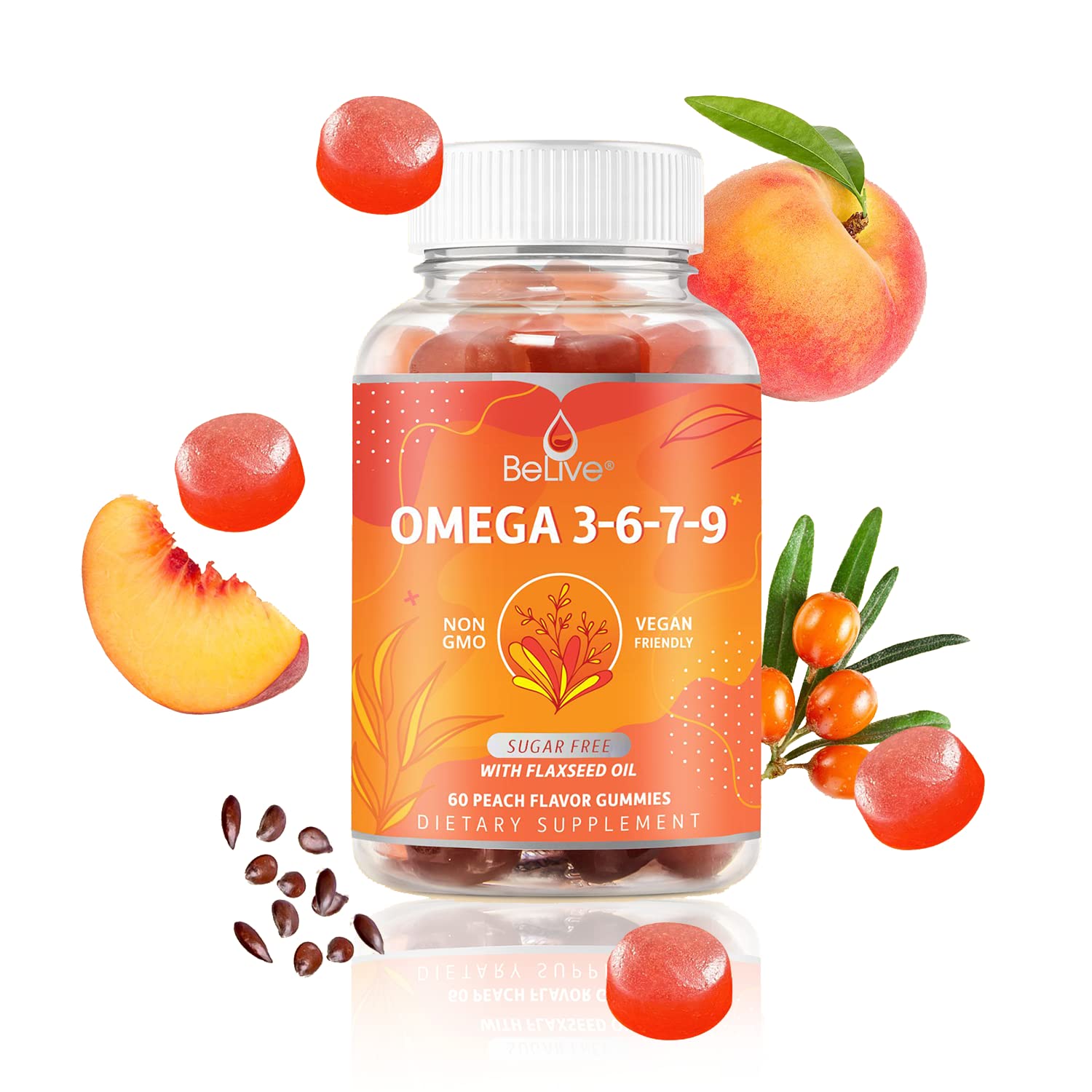 Foto 7 pulgar | Gomitas Orgánicas Omega 3 De Supplement Belive, 60 Unidades - Venta Internacional.