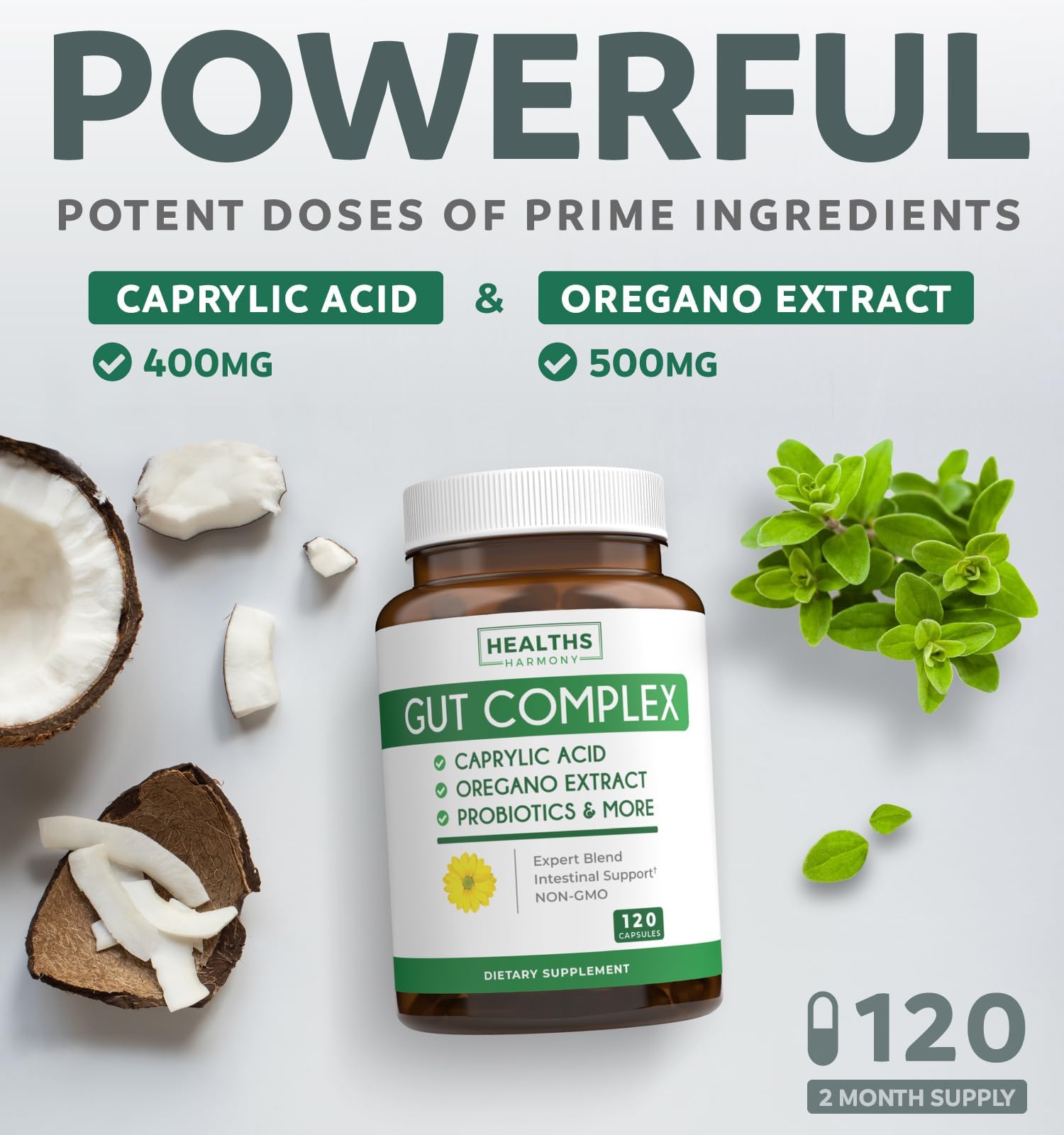 Foto 3 pulgar | Supplement Healths Harmony Candida Support 120 Cápsulas - Venta Internacional.