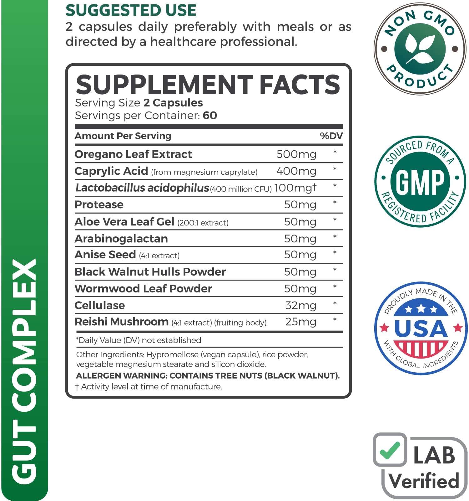 Foto 6 pulgar | Supplement Healths Harmony Candida Support 120 Cápsulas - Venta Internacional.