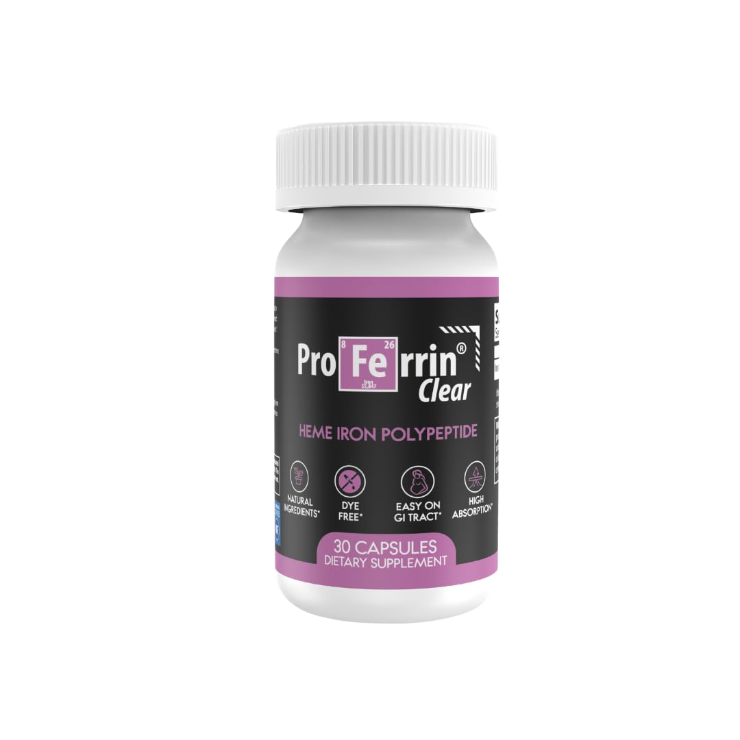 Foto 2 pulgar | Suplemento Proferrin Clear 30 Tabletas De Hierro Hemo De 10,5 Mg - Venta Internacional.