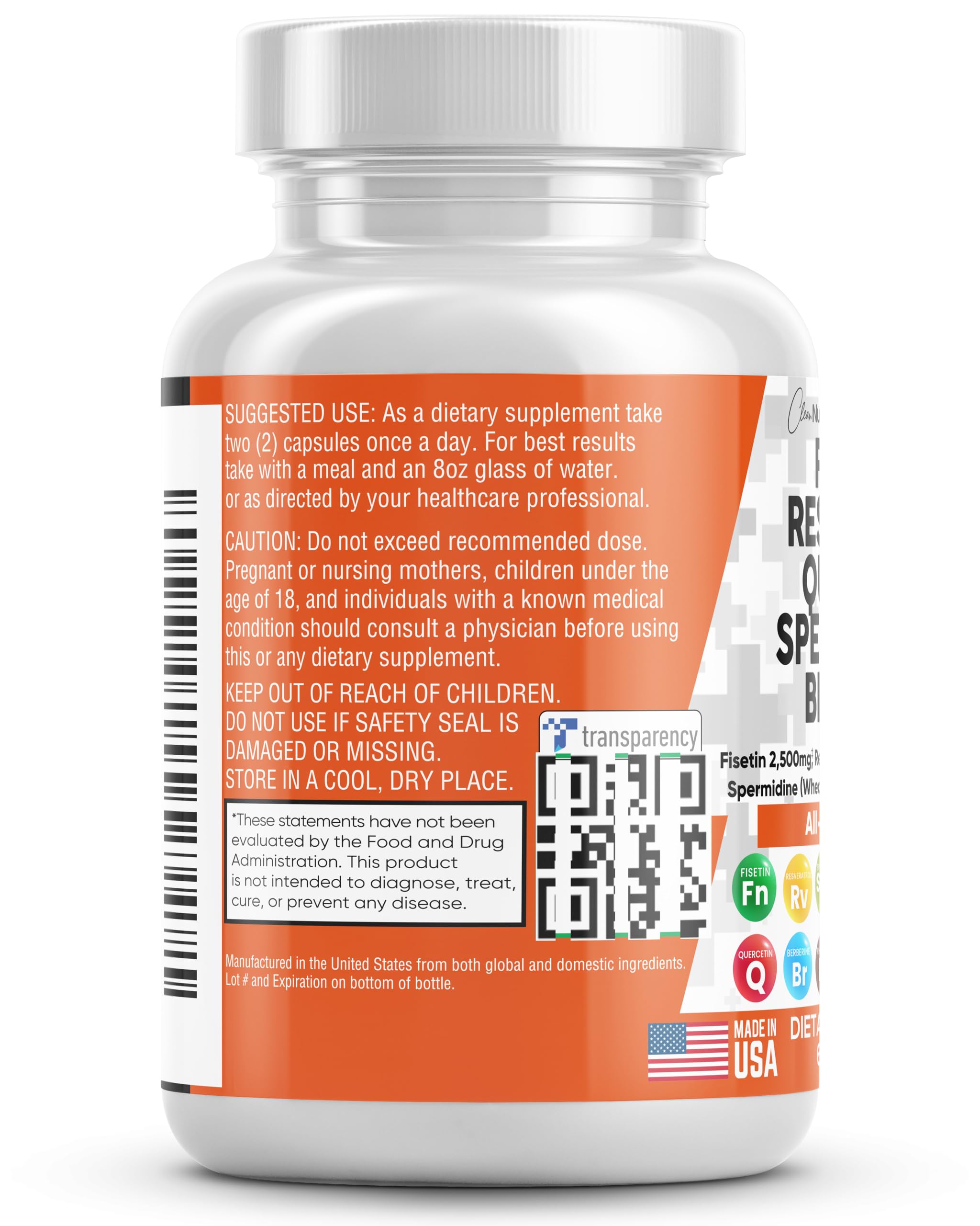 Foto 6 pulgar | Suplemento Clean Nutraceuticals Age Defend Fisetin 2500 Mg - Venta Internacional.