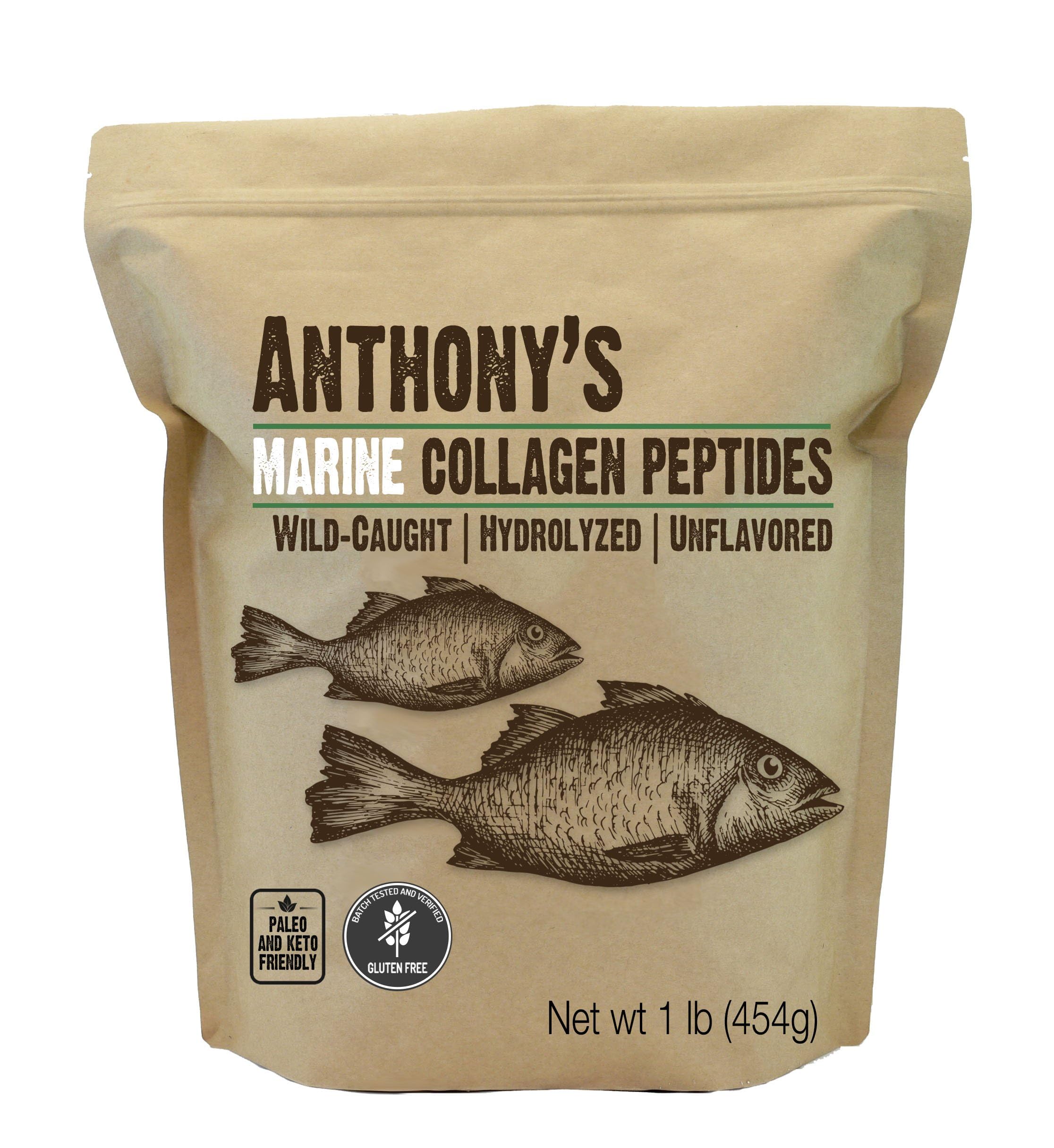 Foto 4 | Suplemento De Colágeno Marino Hidrolizado Anthony's, 454 G - Venta Internacional.