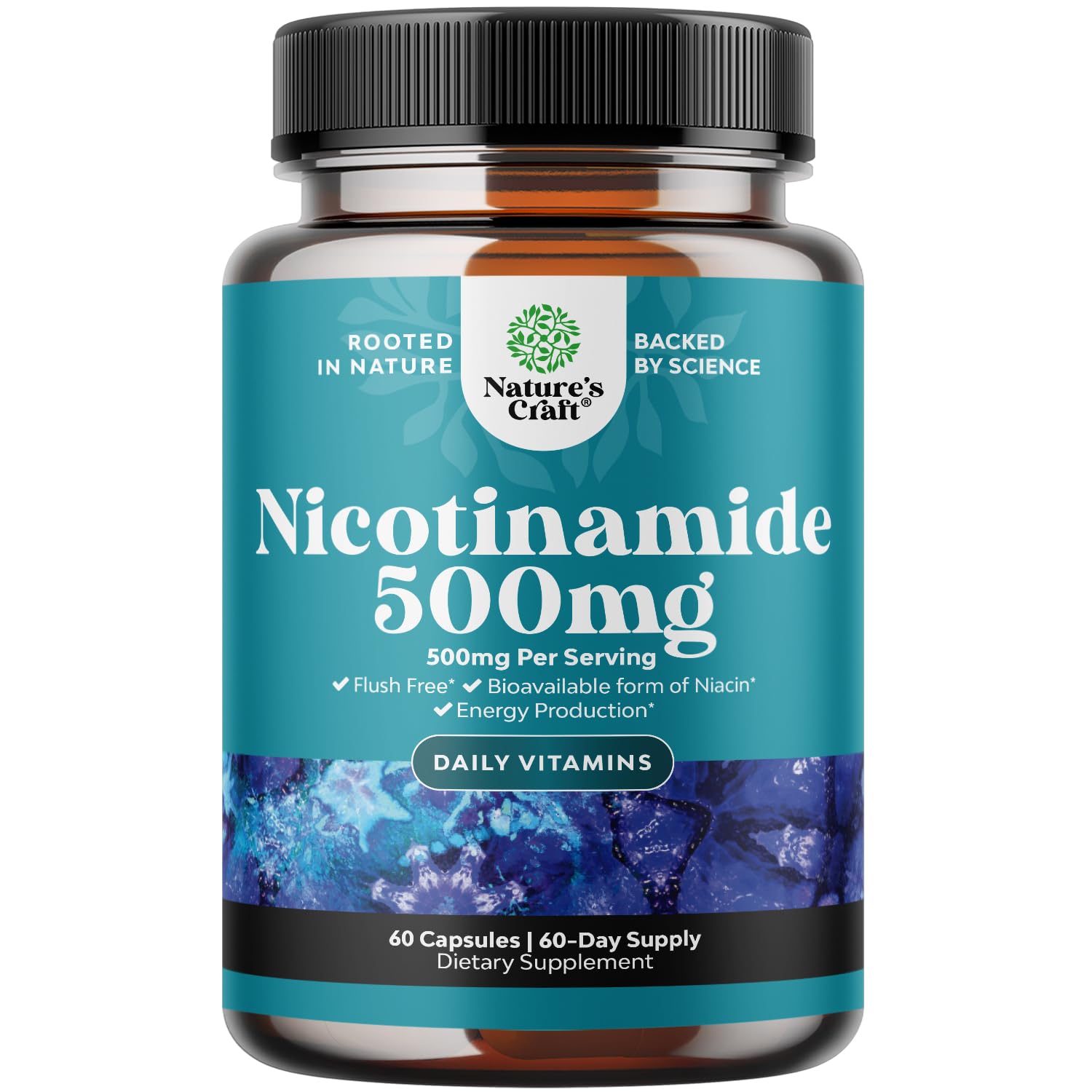 Foto 2 pulgar | Suplemento Natures Craft Con Vitamina B3 Y Niacinamida, 500 Mg, 60 Cápsulas - Venta Internacional.