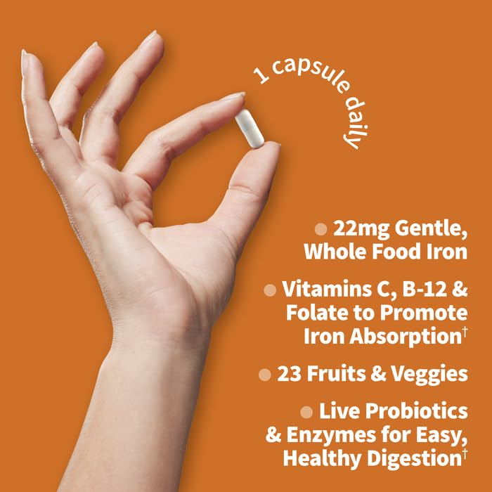 Foto 4 pulgar | Suplemento Garden Of Life Vitamin Code Raw Iron 30 Cápsulas - Venta Internacional.