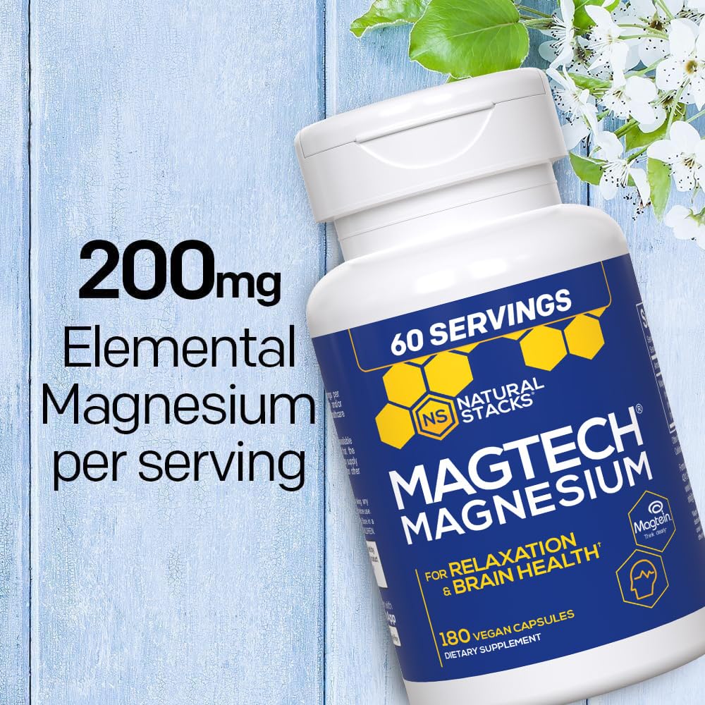 Foto 4 pulgar | Suplemento Natural Stacks Magtech Magmagnesio 180 Cápsulas - Venta Internacional.