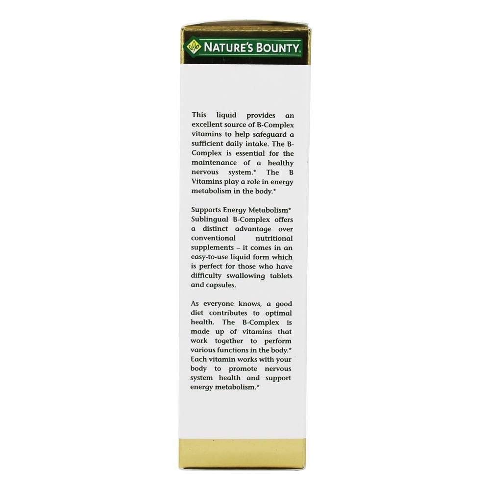 Foto 4 pulgar | Complementa El Complejo B De Nature's Bounty Con Vitamina B12 Sublingual, 60 Ml - Venta Internacional.
