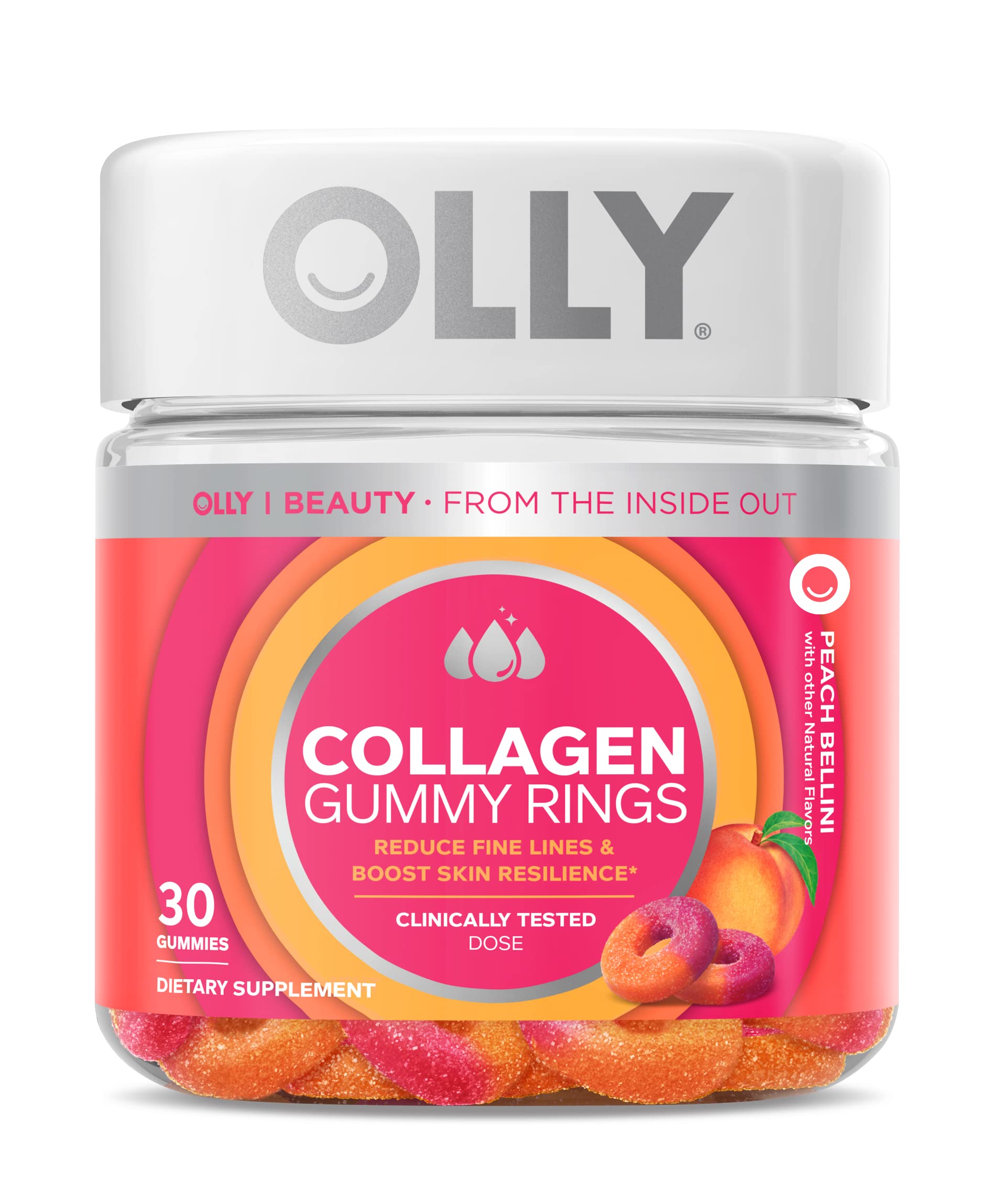 Foto 1 | Suplemento Olly Collagen Gummy Rings, 2,5 G, Probado Clínicamente - Venta Internacional.