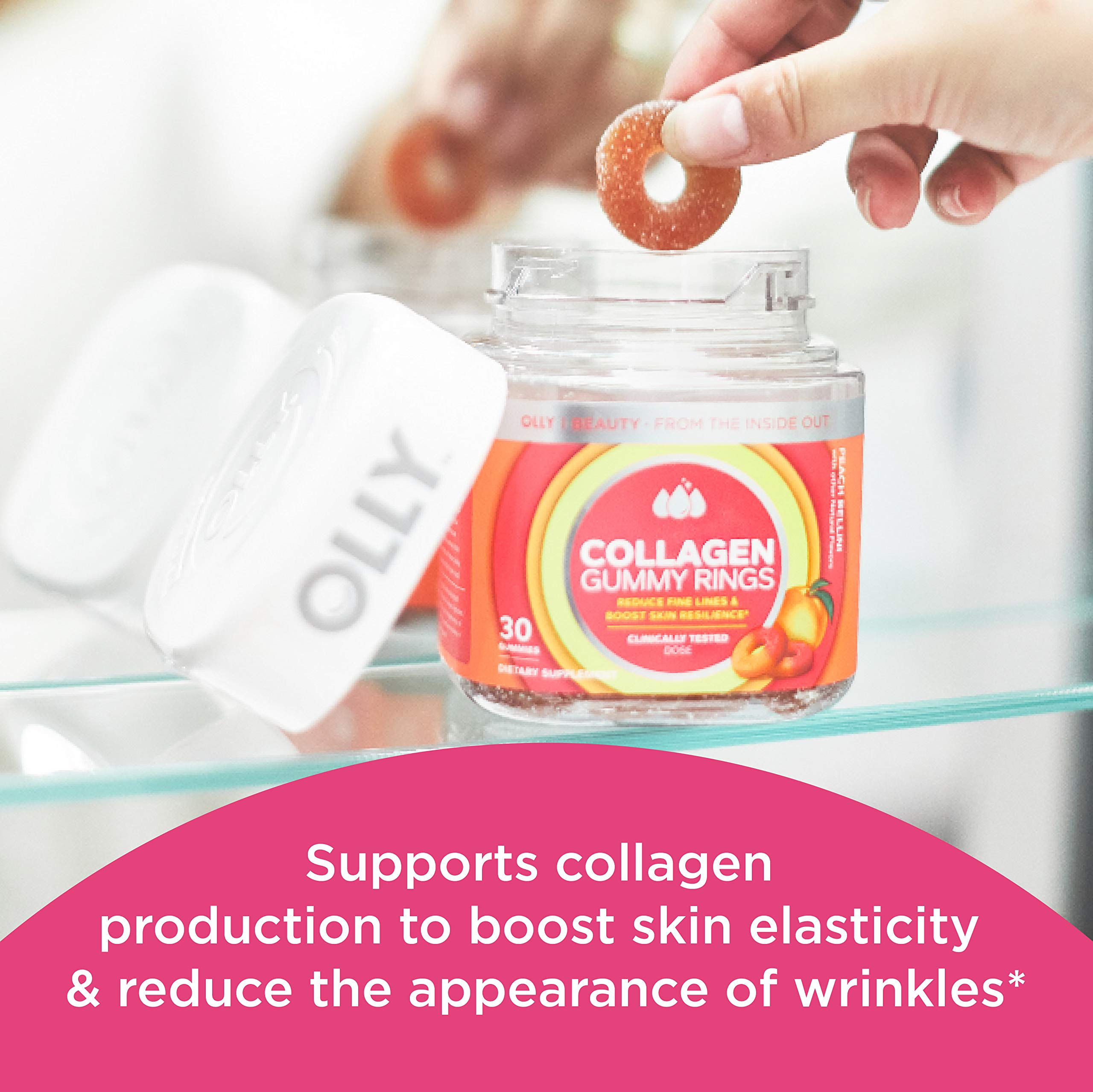 Foto 3 pulgar | Suplemento Olly Collagen Gummy Rings, 2,5 G, Probado Clínicamente - Venta Internacional.