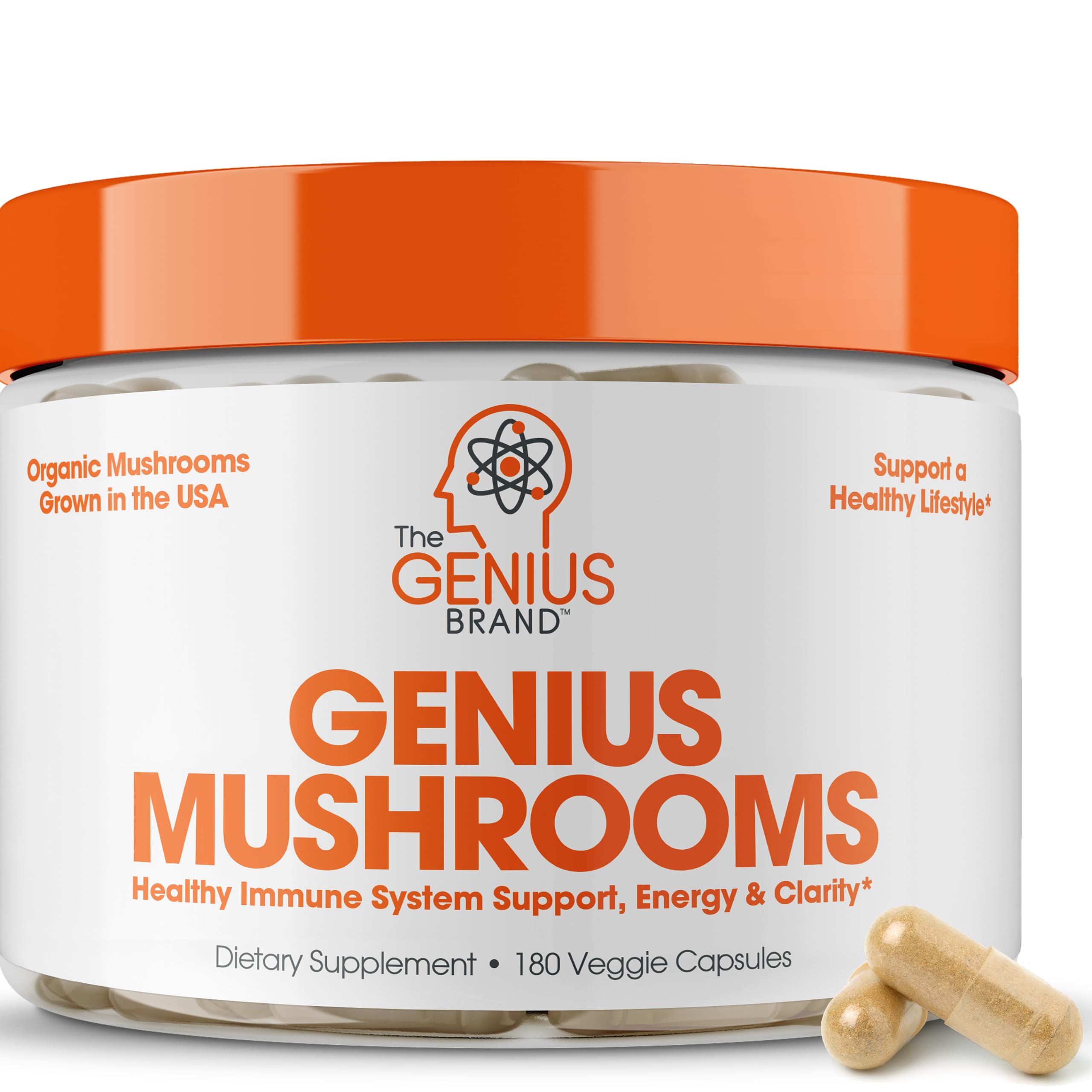 Foto 2 pulgar | Complementa 180 Píldoras Genius Mushroom De La Marca Genius - Venta Internacional.