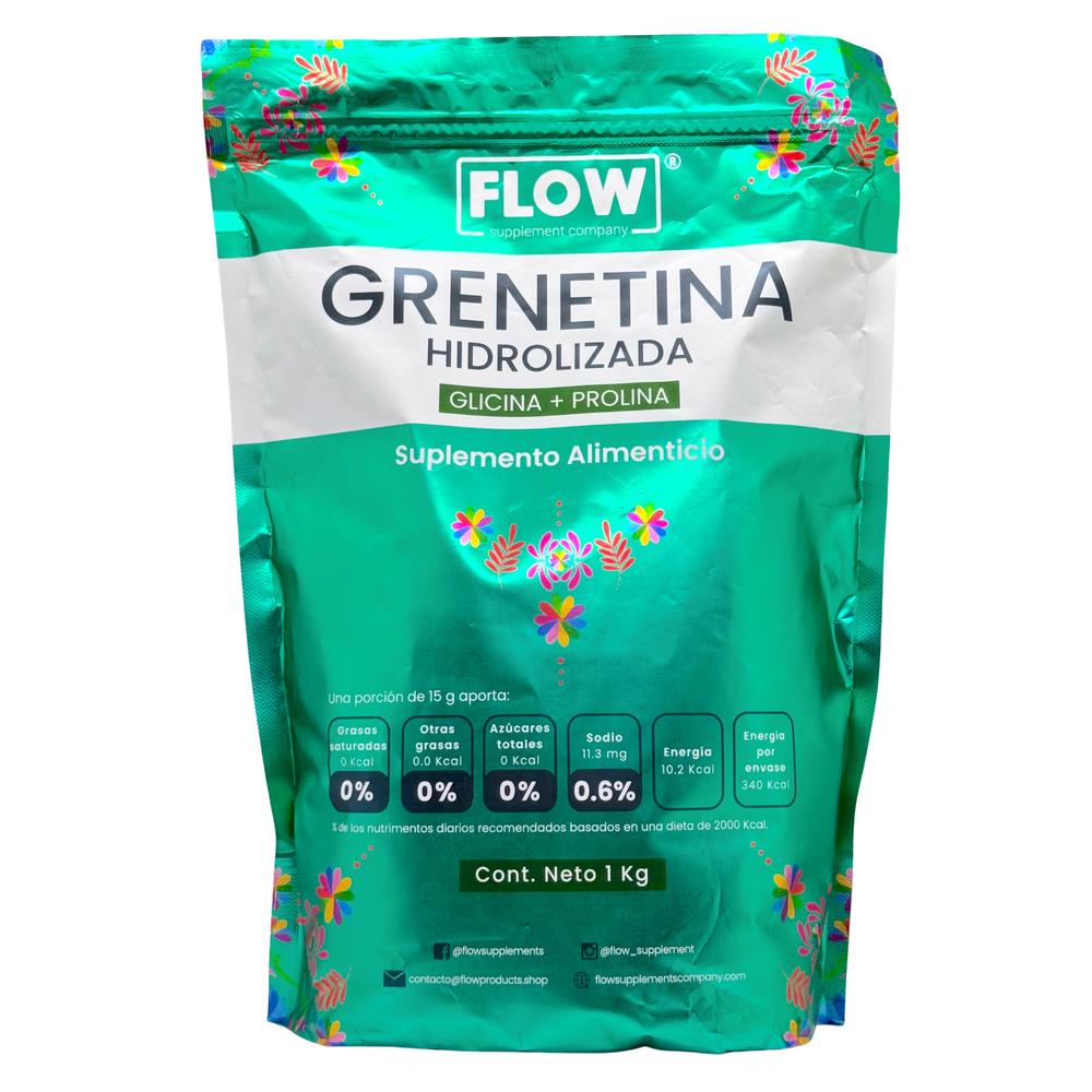 Foto 1 | Grenetina Hidrolizada Glicina Prolina 1 Kg Sin Sabor Flow