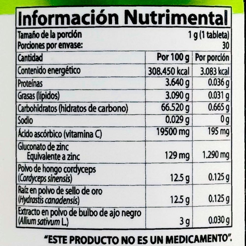 Foto 3 pulgar | Suplemento Natural Health Dphens-cv Ajo Negro Zinc 30 Cápsulas