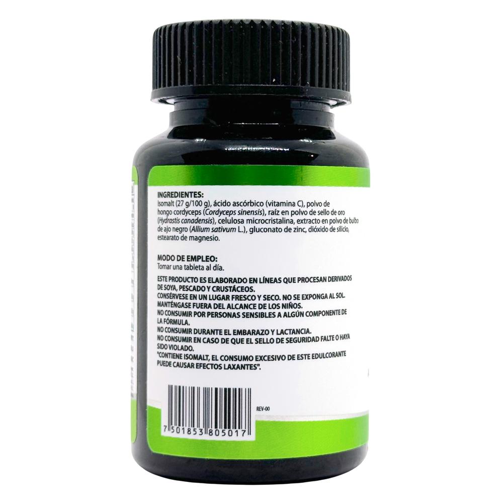 Foto 5 pulgar | Suplemento Natural Health Dphens-cv Ajo Negro Zinc 30 Cápsulas