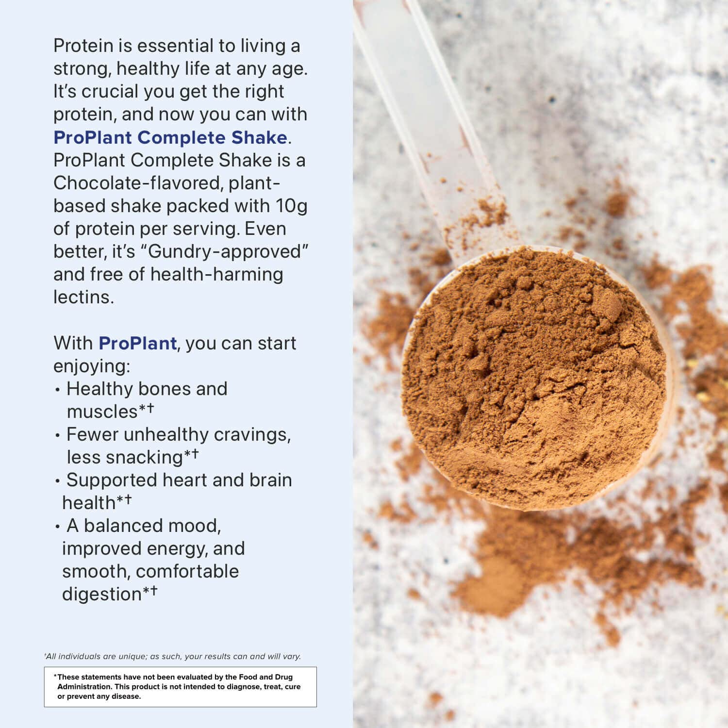 Foto 4 | Shake Gundry Md Pro Plant Complete Con Alto Contenido De Fibra, 20 Dosis - Venta Internacional.
