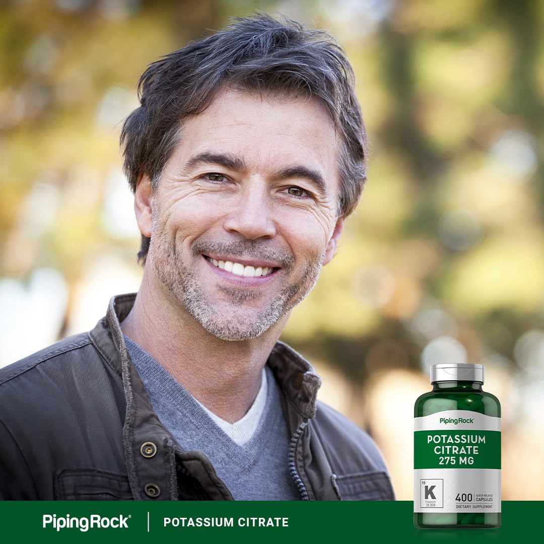 Foto 6 | Suplemento De Citrato De Potasio Piping Rock 275 Mg 400 Cápsulas - Venta Internacional.