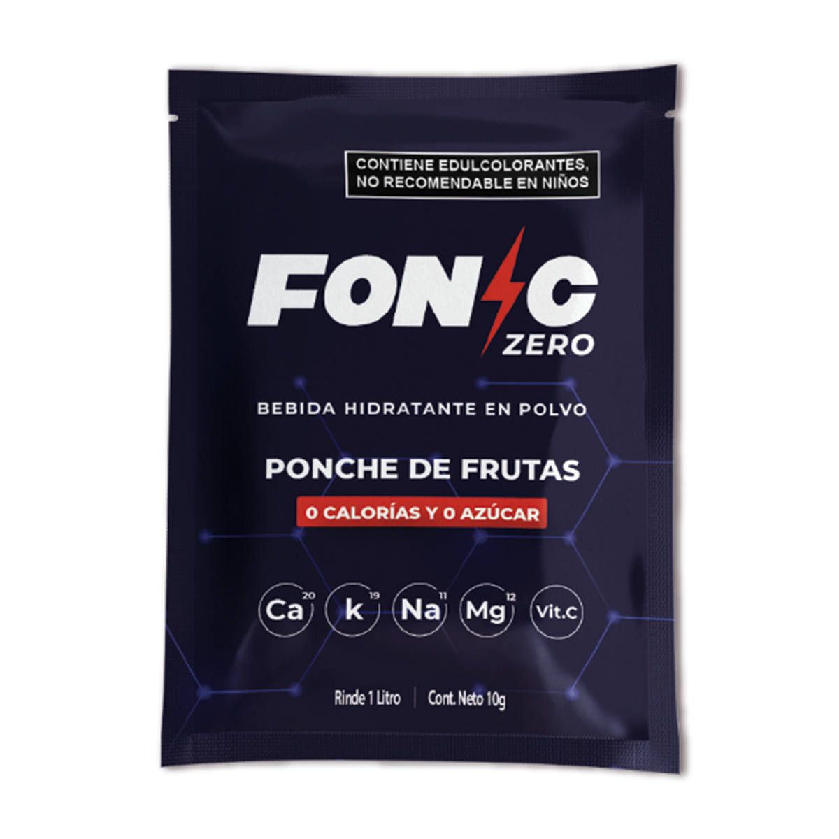 Foto 2 pulgar | Fonic Hidratante Caja 10 Sobres 10g Sin Azúcar Para 1l