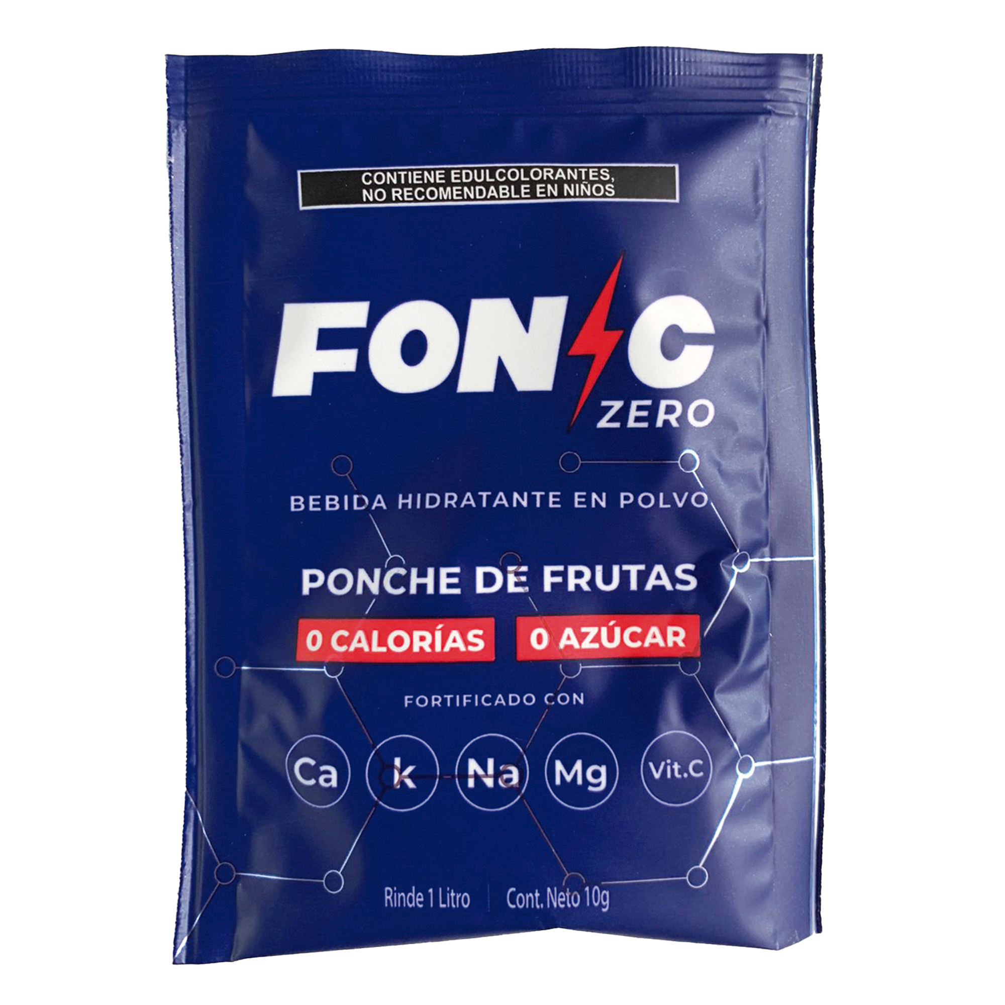 Foto 3 pulgar | Fonic Hidratante Caja 10 Sobres 10g Sin Azúcar Para 1l