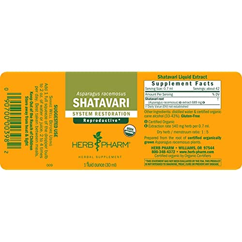 Foto 3 pulgar | Extracto Líquido Herb Pharm Shatavari Organic 30 Ml Femenino - Venta Internacional.