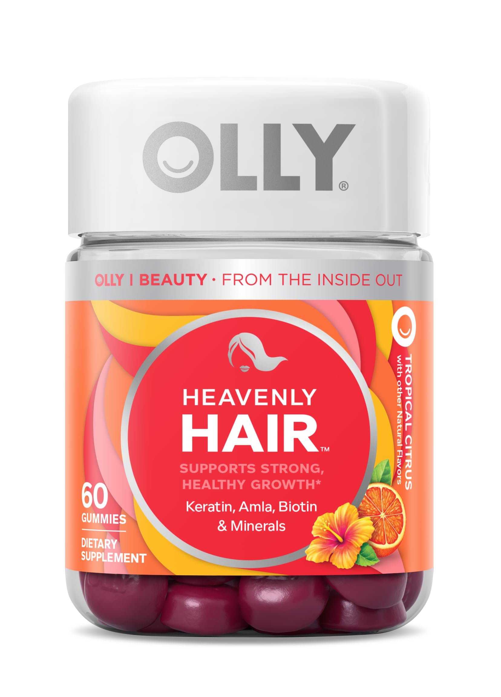 Foto 2 pulgar | Suplemento Olly Heavenly Hair Gummy, 60 Unidades, Suministro Para 30 Días - Venta Internacional.