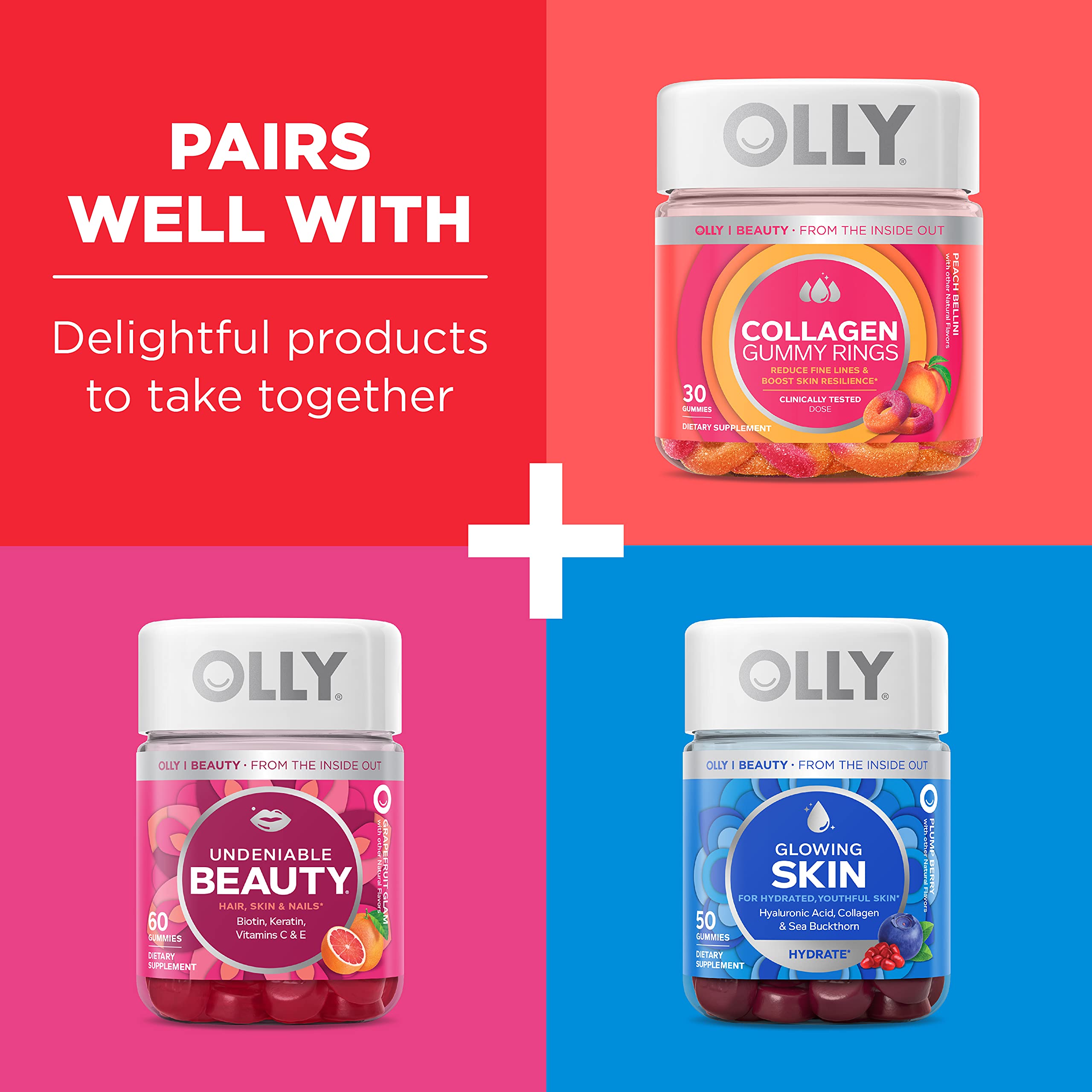 Foto 8 pulgar | Suplemento Olly Heavenly Hair Gummy, 60 Unidades, Suministro Para 30 Días - Venta Internacional.