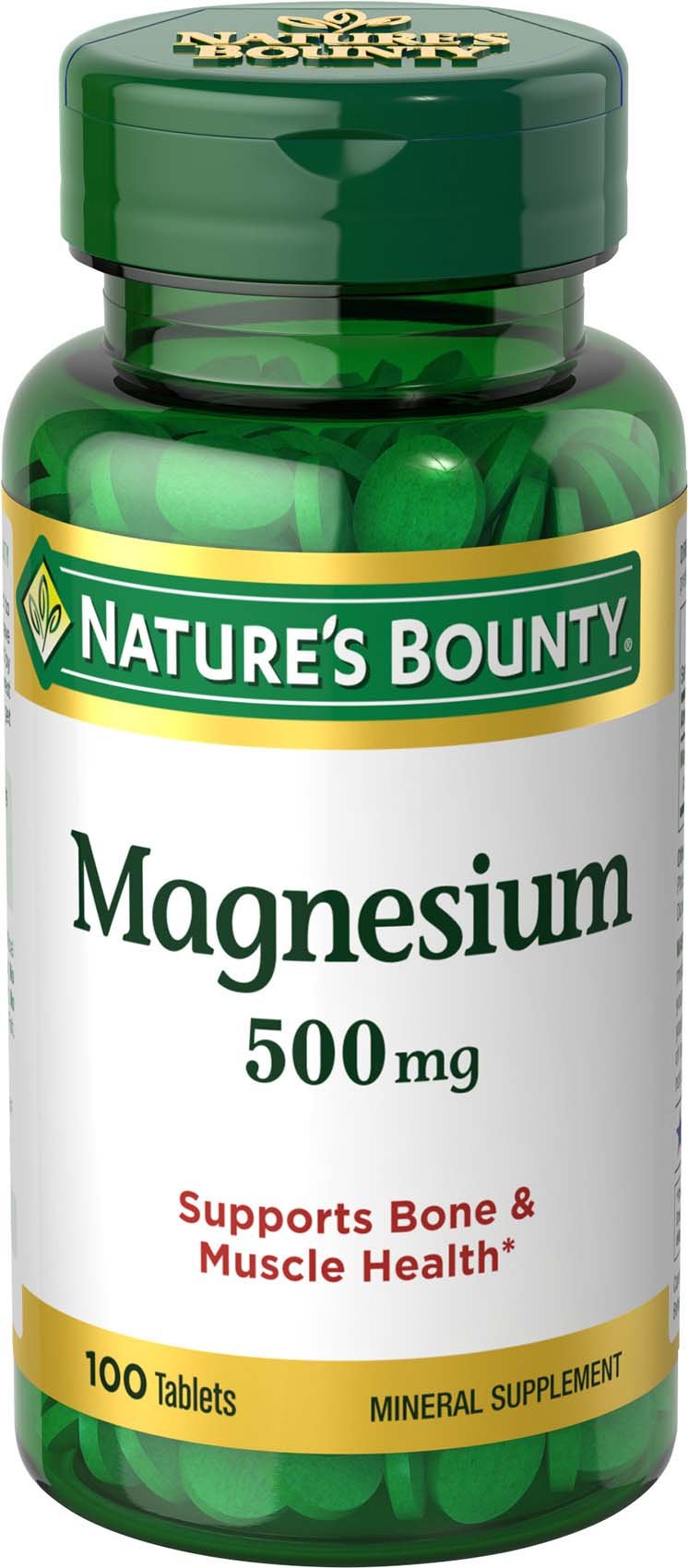 Foto 2 pulgar | Suplemento Nature's Bounty Magnesio 500 Mg 100 Comprimidos - Venta Internacional.