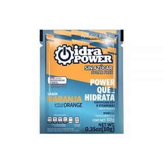 Foto 3 | Idrapower Caja Con 10 Sobres 10 G. Sin Azúcar Para 1 L C/u