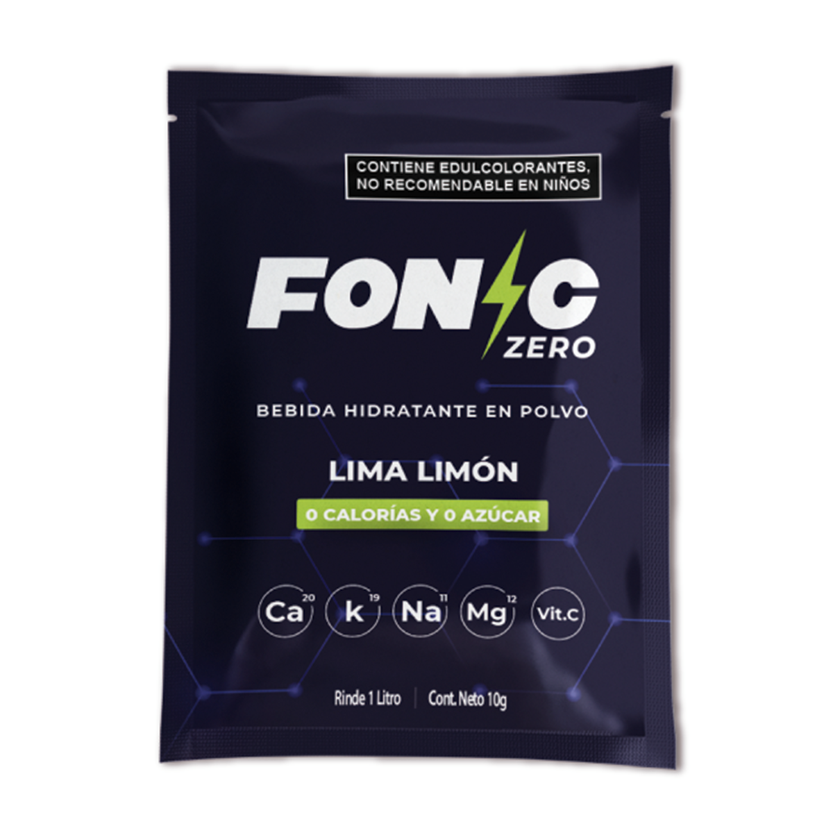 Foto 4 pulgar | Fonic Hidratante Caja 10 Sobres 10g Sin Azúcar Para 1l