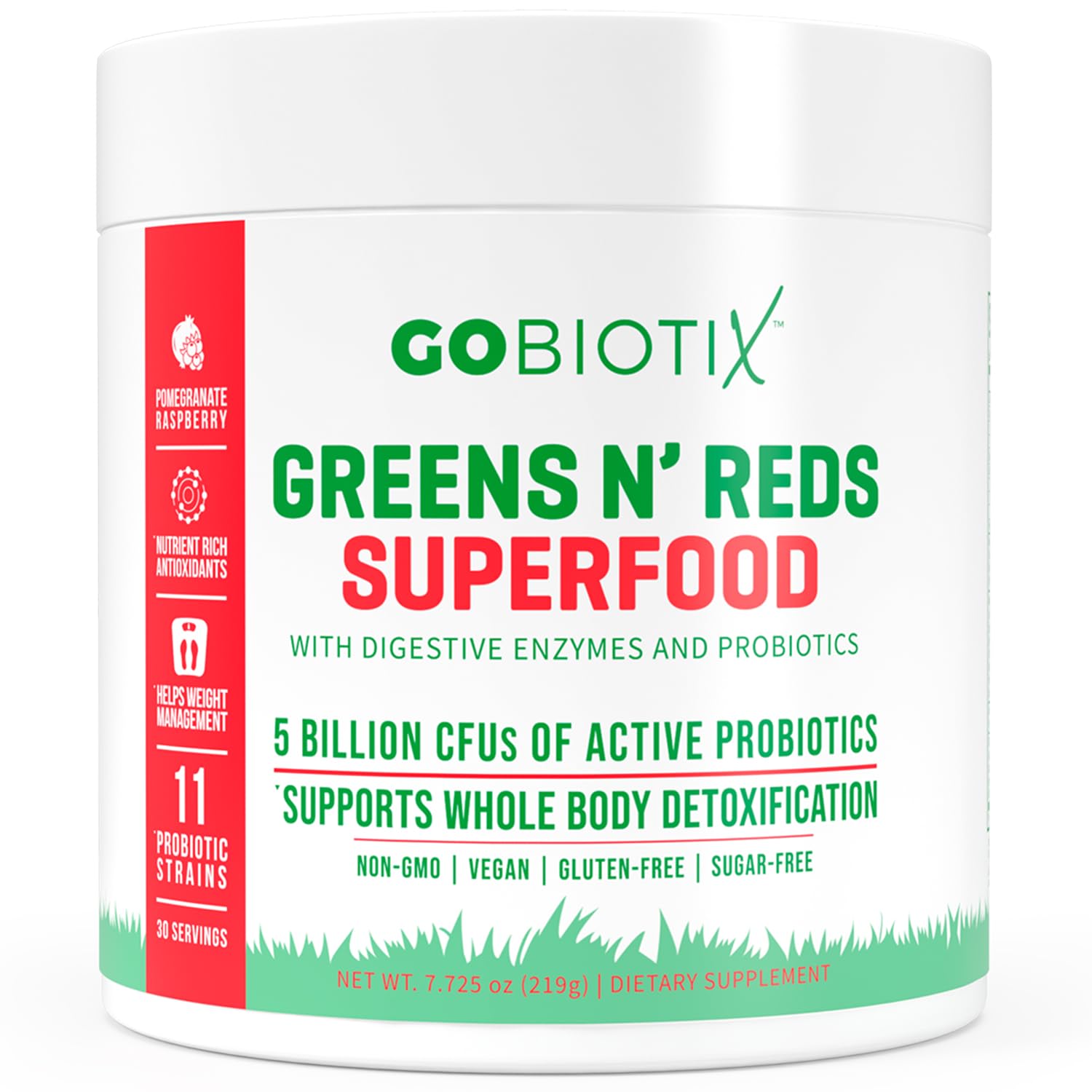 Suplemento Gobiotix Super Greens And Reds Powder 30 Ml - Venta Internacional.