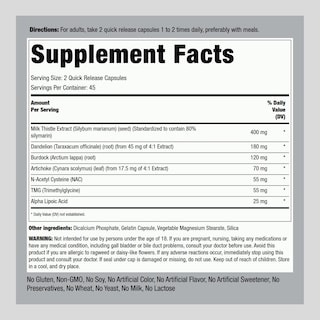 Foto 2 | Suplemento Piping Rock Liver Cleanse Complex 90 Cápsulas - Venta Internacional.