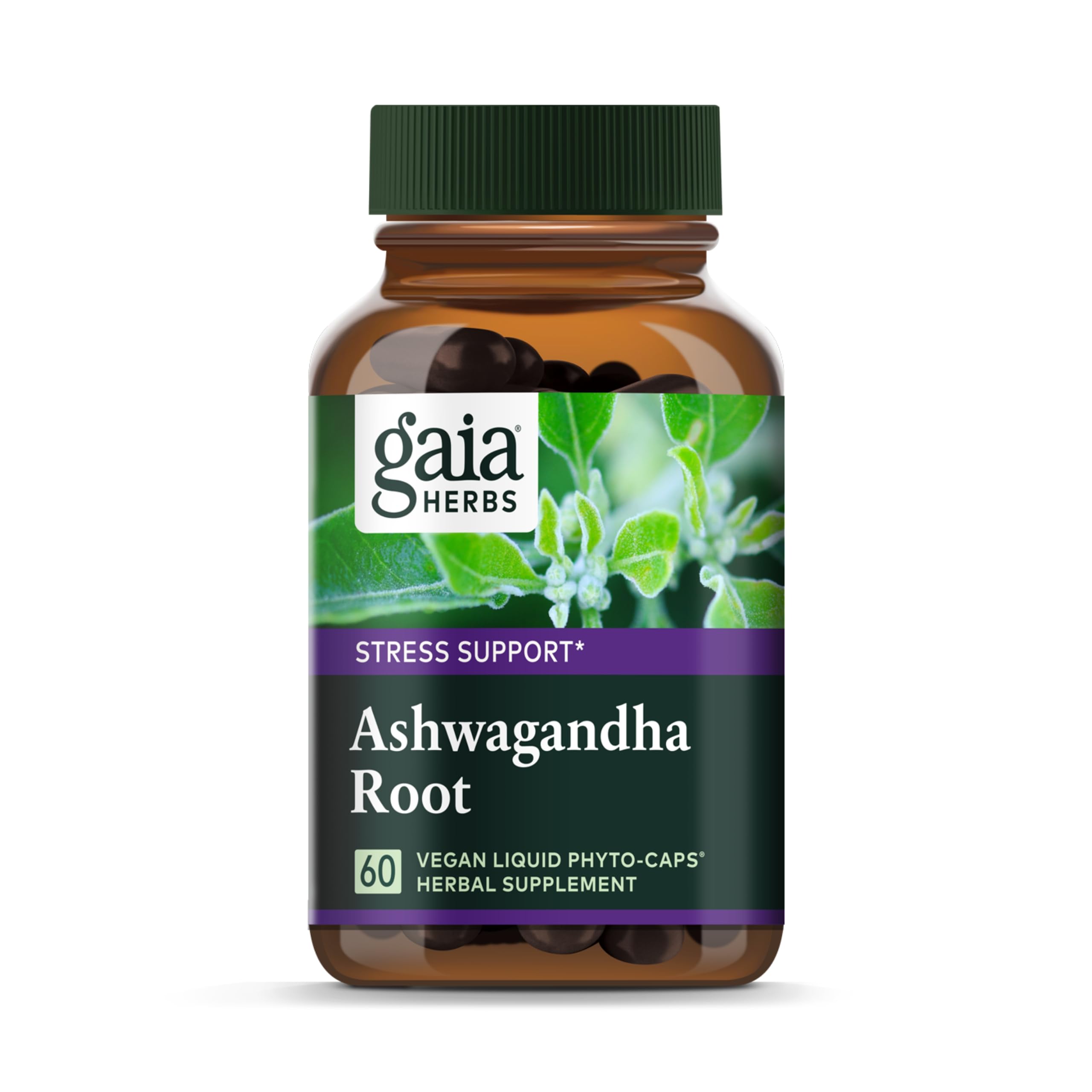 Foto 2 pulgar | Suplemento Gaia Herbs De Raíz De Ashwagandha Vegano 60 Cápsulas - Venta Internacional.
