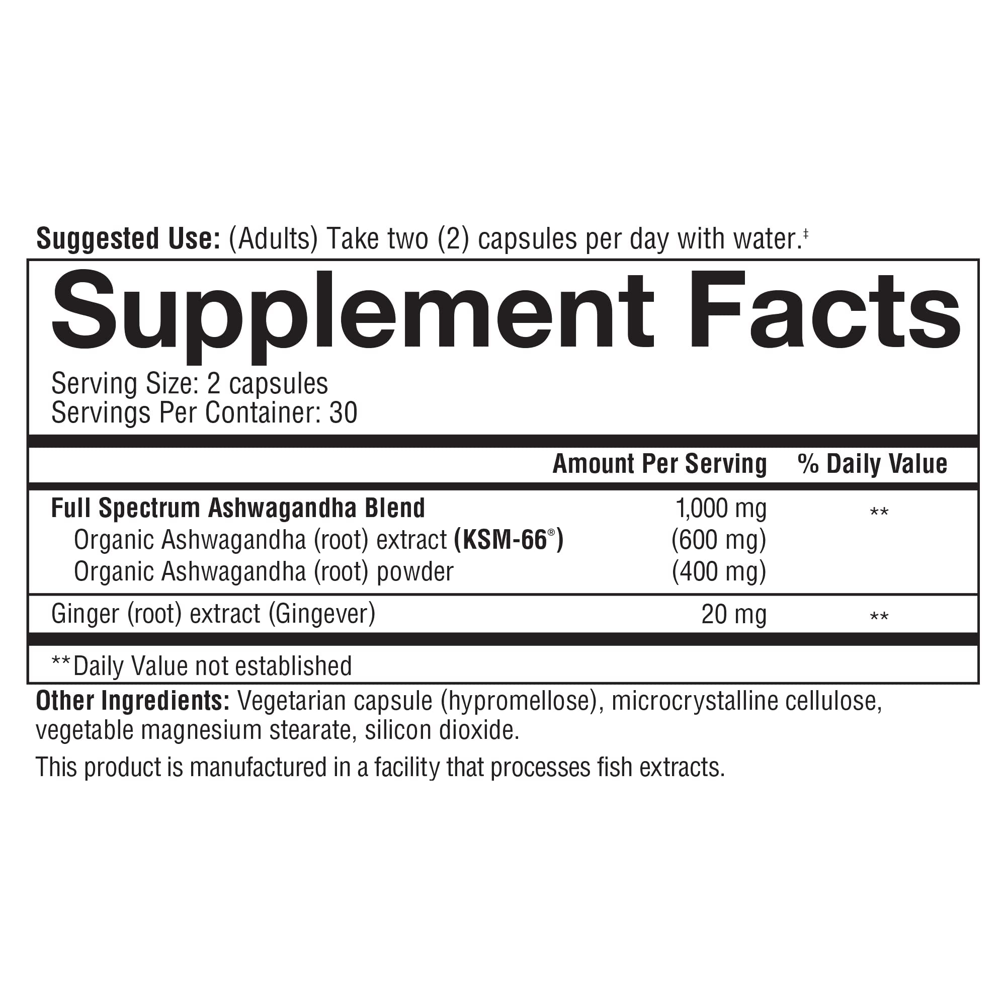 Foto 6 pulgar | Suplemento Youtheory Ashwagandha, 1000 Mg, Para Aliviar El Estrés, 60 Cápsulas - Venta Internacional.