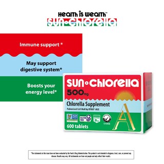 Foto 3 | Suplemento Sun Chlorella A En Tabletas 500 Mg 600 Tabletas - Venta Internacional.