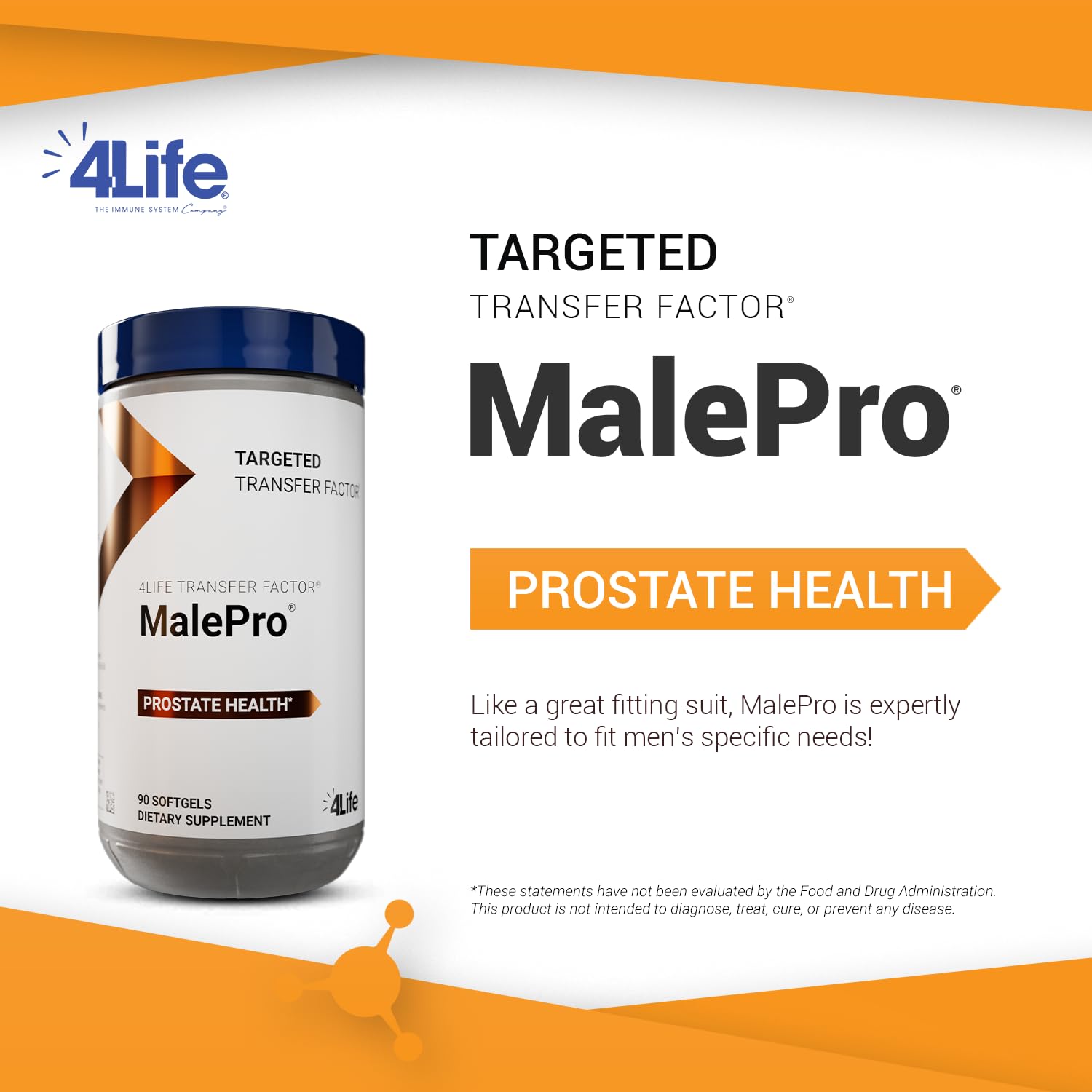 Foto 4 pulgar | Suplemento 4life Transfer Factor Malepro Para La Salud De La Próstata - Venta Internacional.