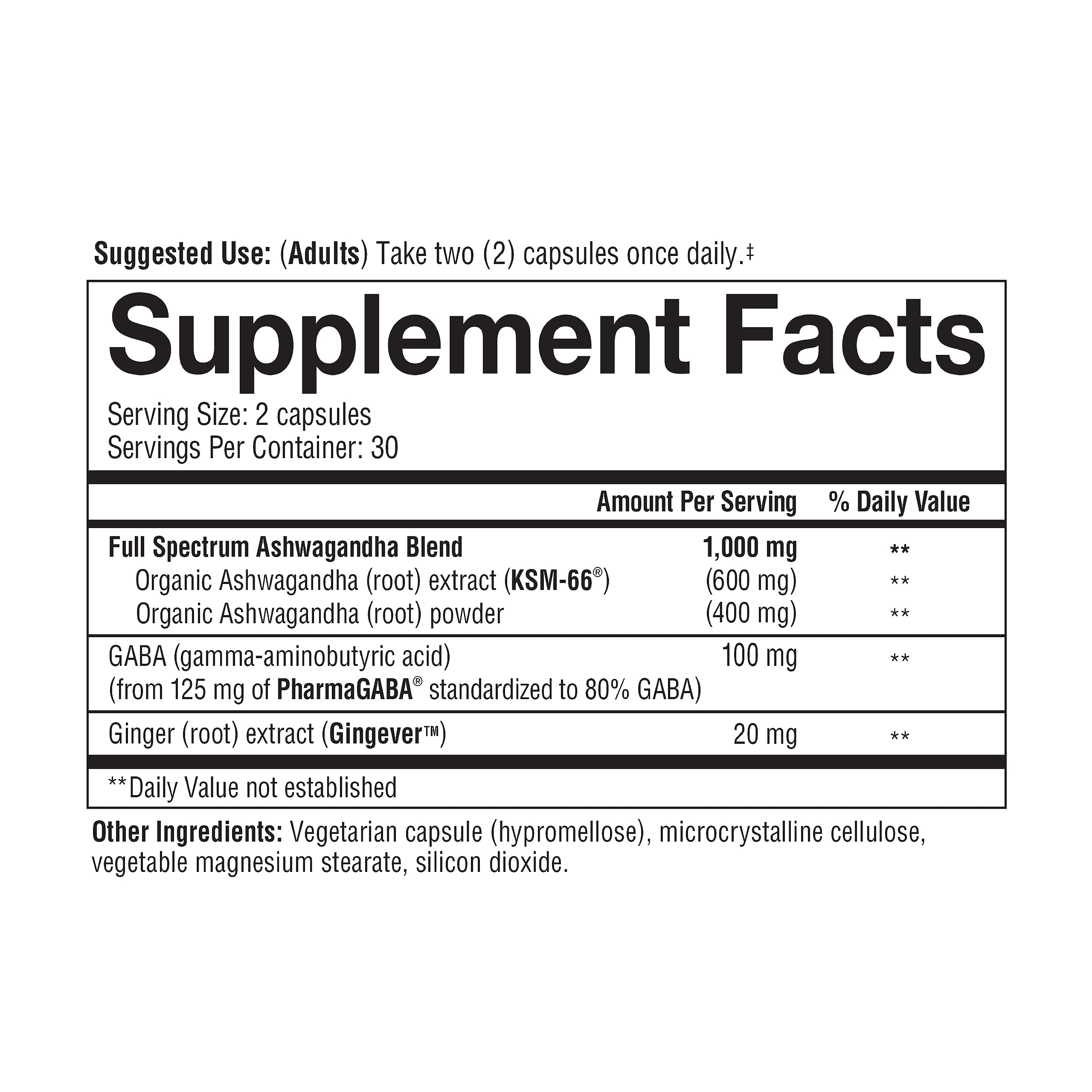 Foto 5 | Suplemento Youtheory Ashwagandha + Gaba 60 Cápsulas - Venta Internacional.